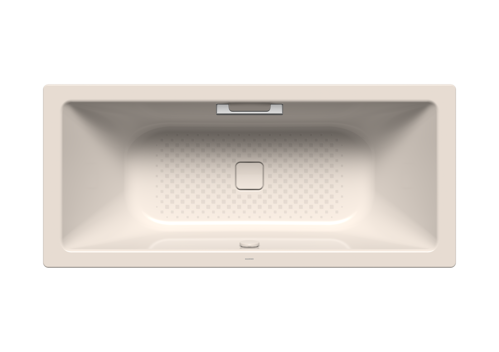 Kaldewei Badewanne CONODUO 733 180x80cm, Griffloch Vollantislip Perl-Effekt, pergamon