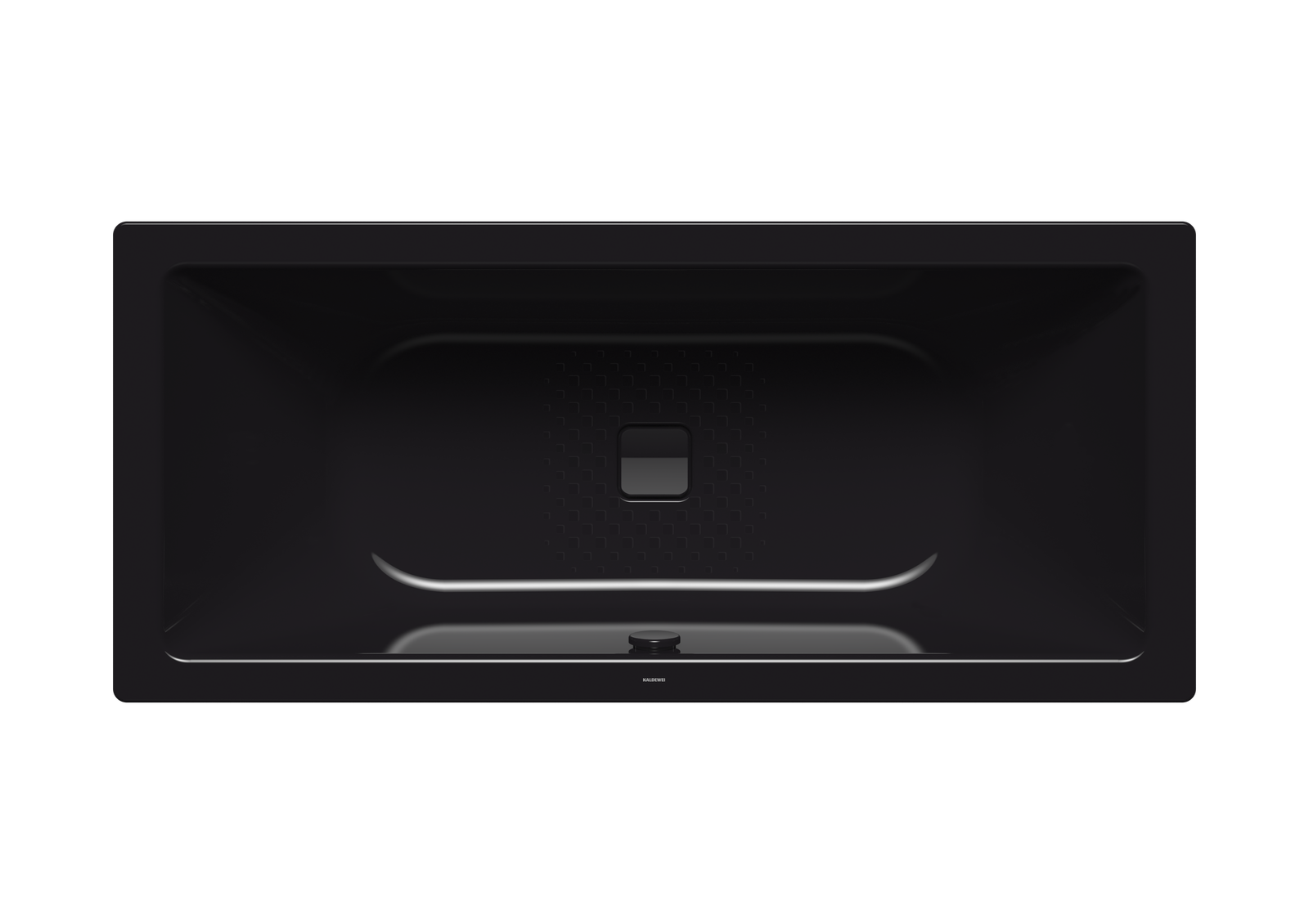 Kaldewei Badewanne CONODUO 735 200x100cm, Antislip, schwarz