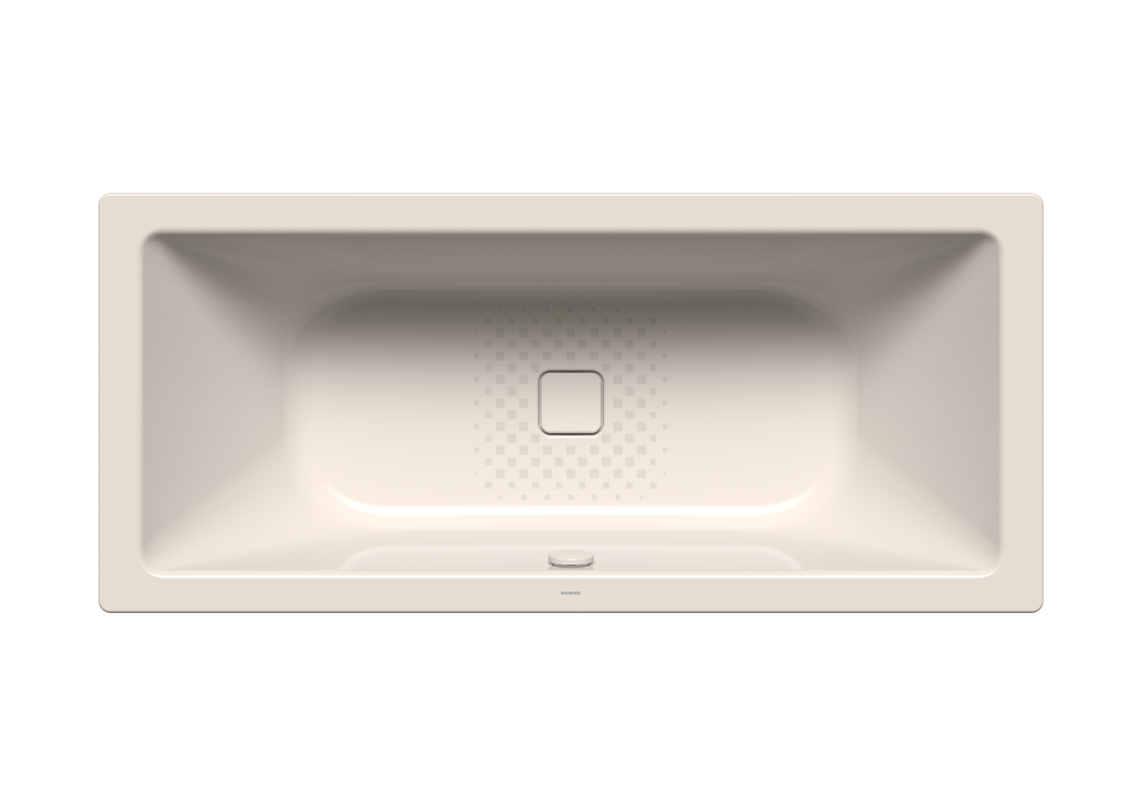 Kaldewei Badewanne CONODUO 733 180x80cm, Griffloch, Perl-Effekt, Rutschhemmend, pergamon