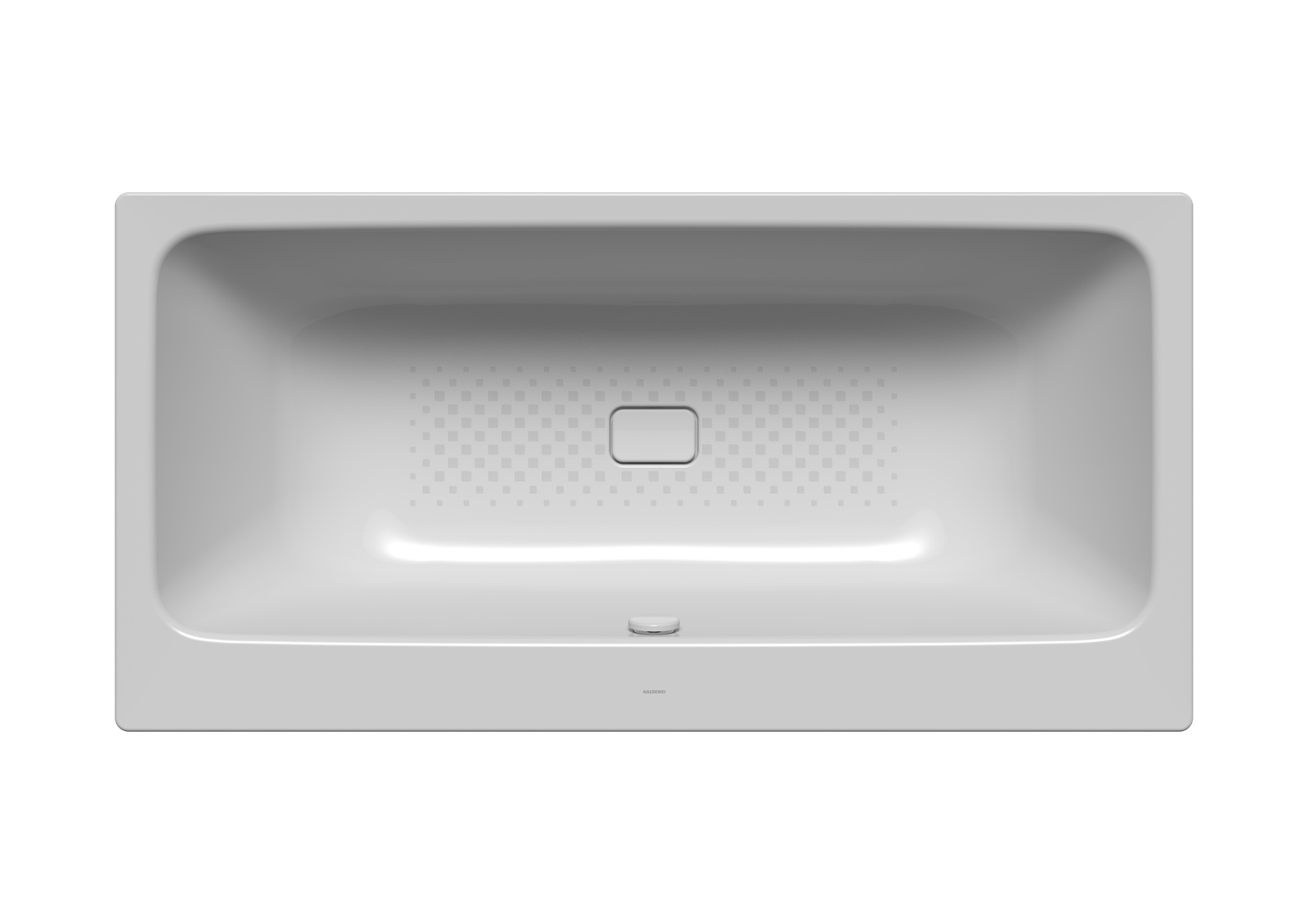 Kaldewei Badewanne ASYMMETRIC DUO 740 170x80cm, Perl-Effekt, Vollantislip, Sonderüberlauf, manhattan