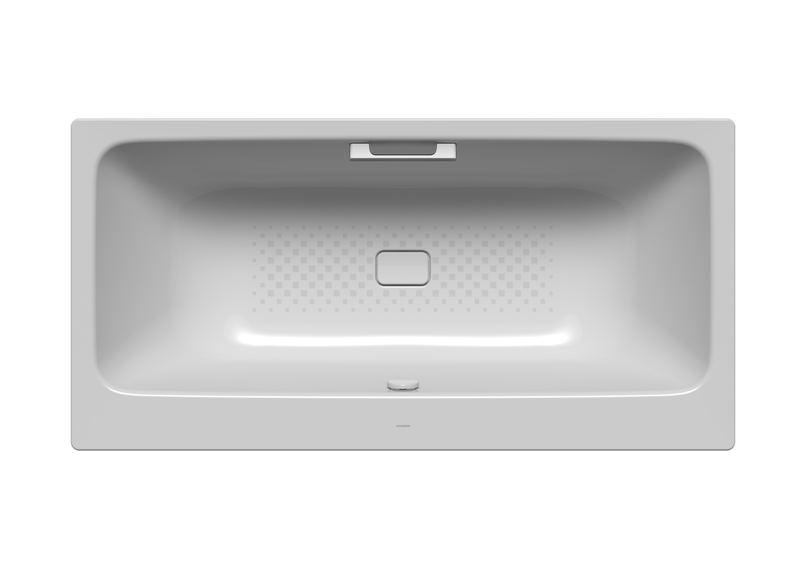 Kaldewei Badewanne ASYMMETRIC DUO 740 170x80cm, Grifflochbohrung, Vollantislip, manhattan
