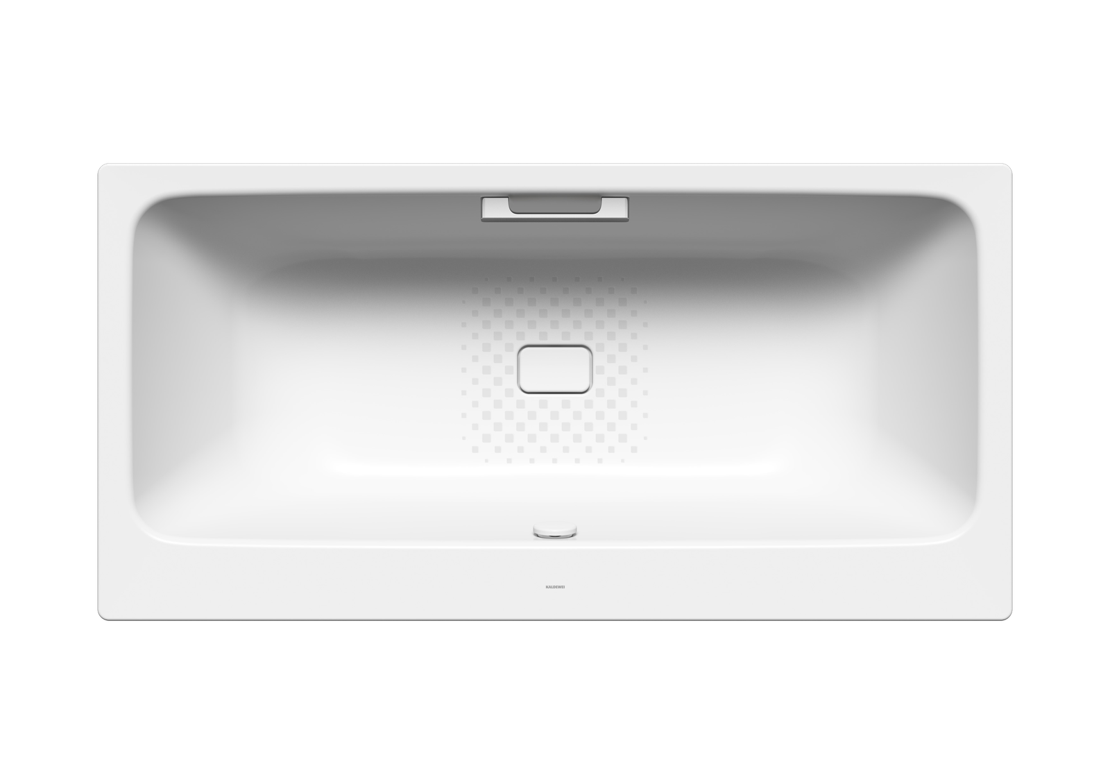 Kaldewei Badewanne ASYMMETRIC DUO 744 190x100cm, Griffloch Antislip Perl-Effekt, alpinweiß