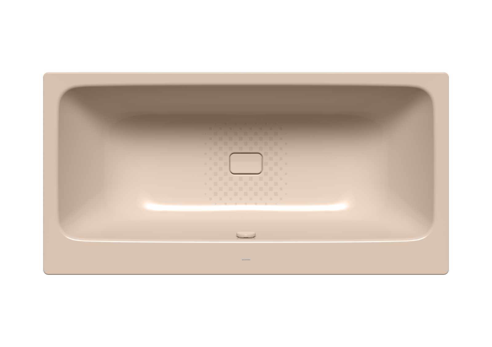 Kaldewei Badewanne ASYMMETRIC DUO 742 180x90cm, Sonderüberlauf Antislip, bahamabeige