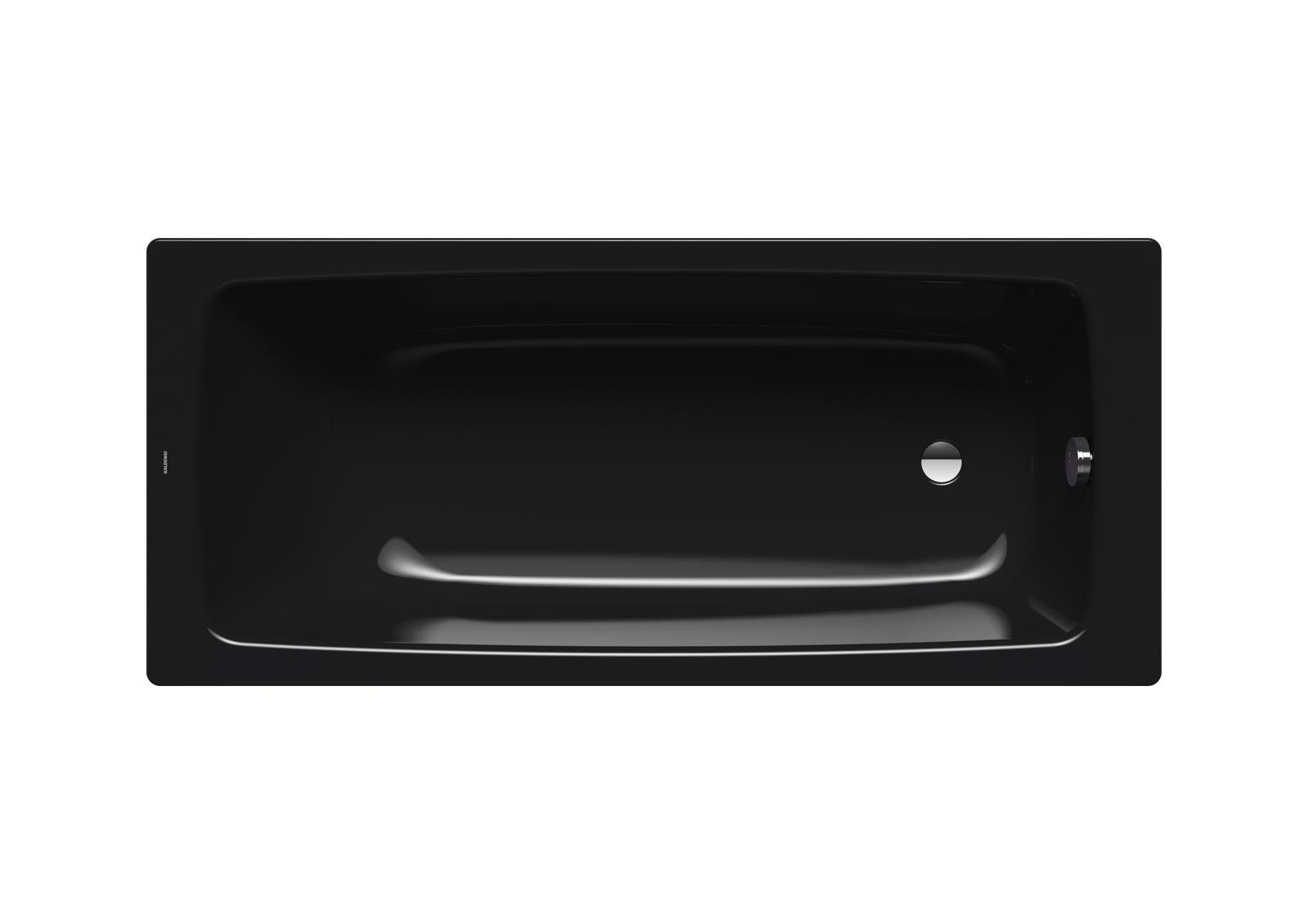 Kaldewei Badewanne CAYONO 750 170x75cm, Perl-Effekt, schwarz