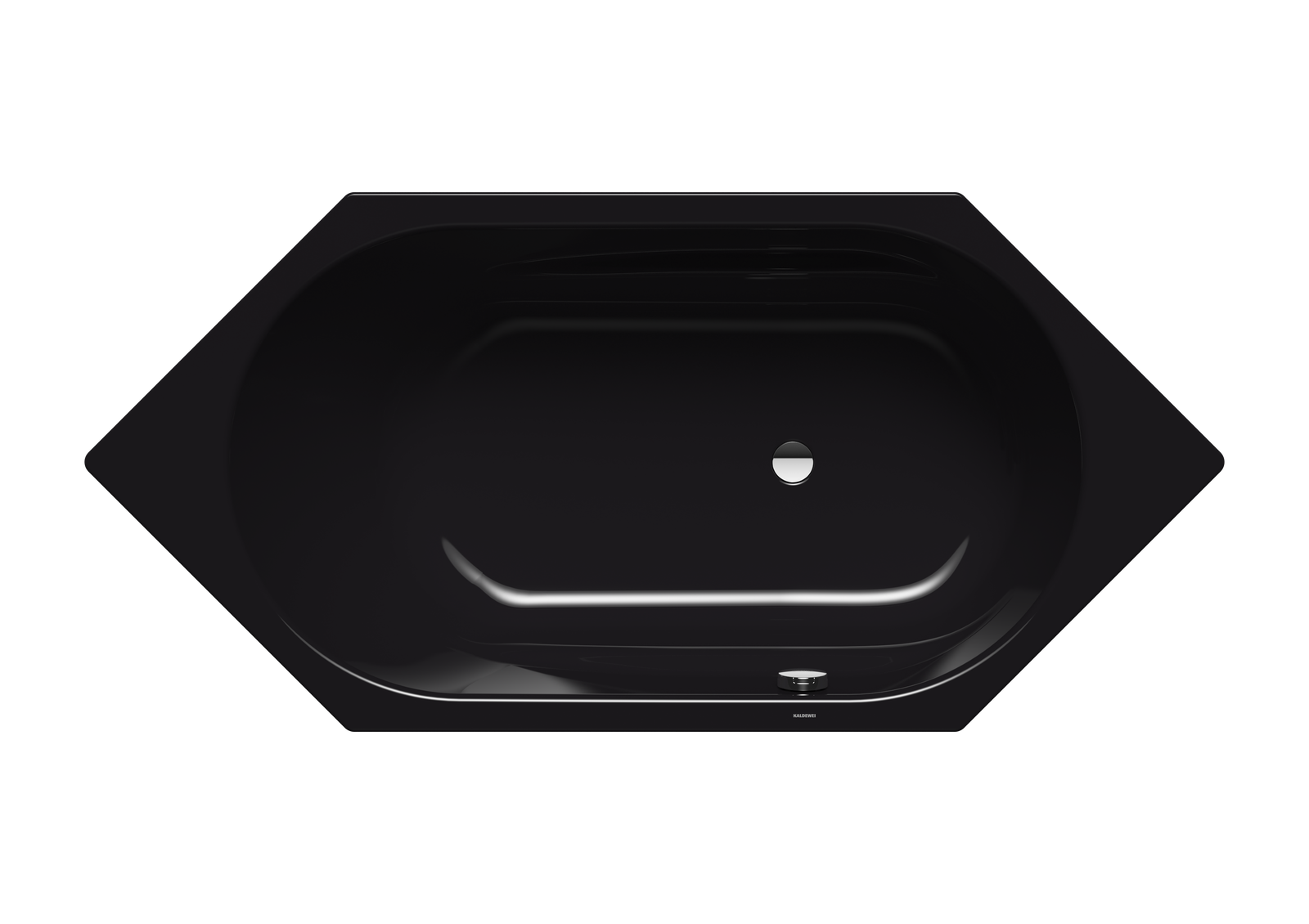 Kaldewei Badewanne VAIO 6 958 190x90cm, Perl-Effekt, schwarz