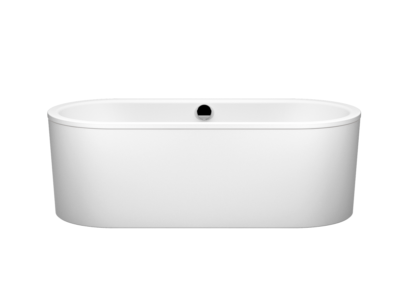 Kaldewei Badewanne CLASSIC DUO 111-7 180x80cm, oval, freistehend, Schürze alpinweiss matt, alpinweiß matt