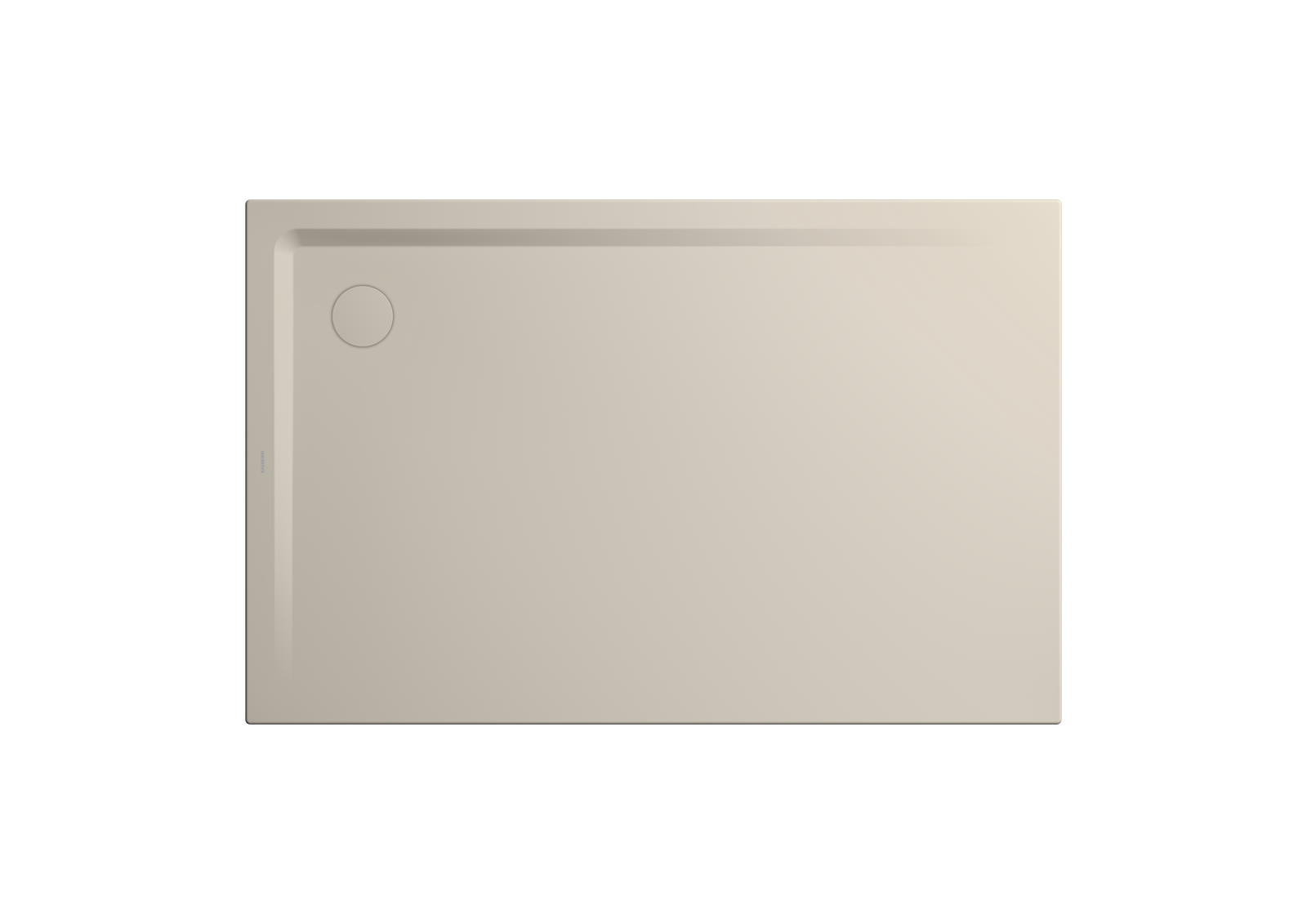 Kaldewei Duschwanne SUPERPLAN XXL 1828-2 70x160x3,9cm, mit Träger, Antislip Secure Plus, warm grey10