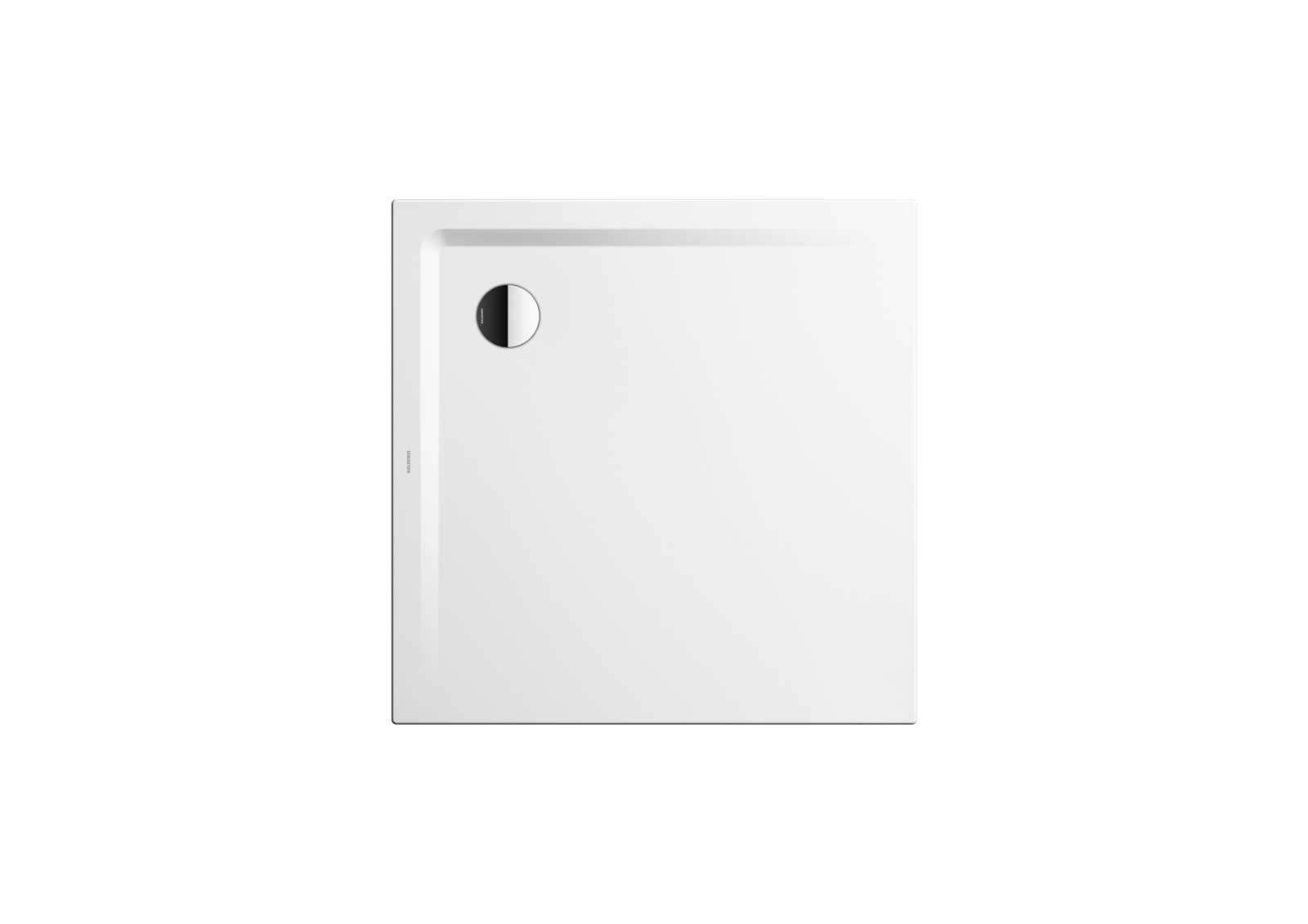 Kaldewei Duschwanne SUPERPLAN 1848-5 90x90x2,5cm, Träger flach, Invisible Grip, cool grey70