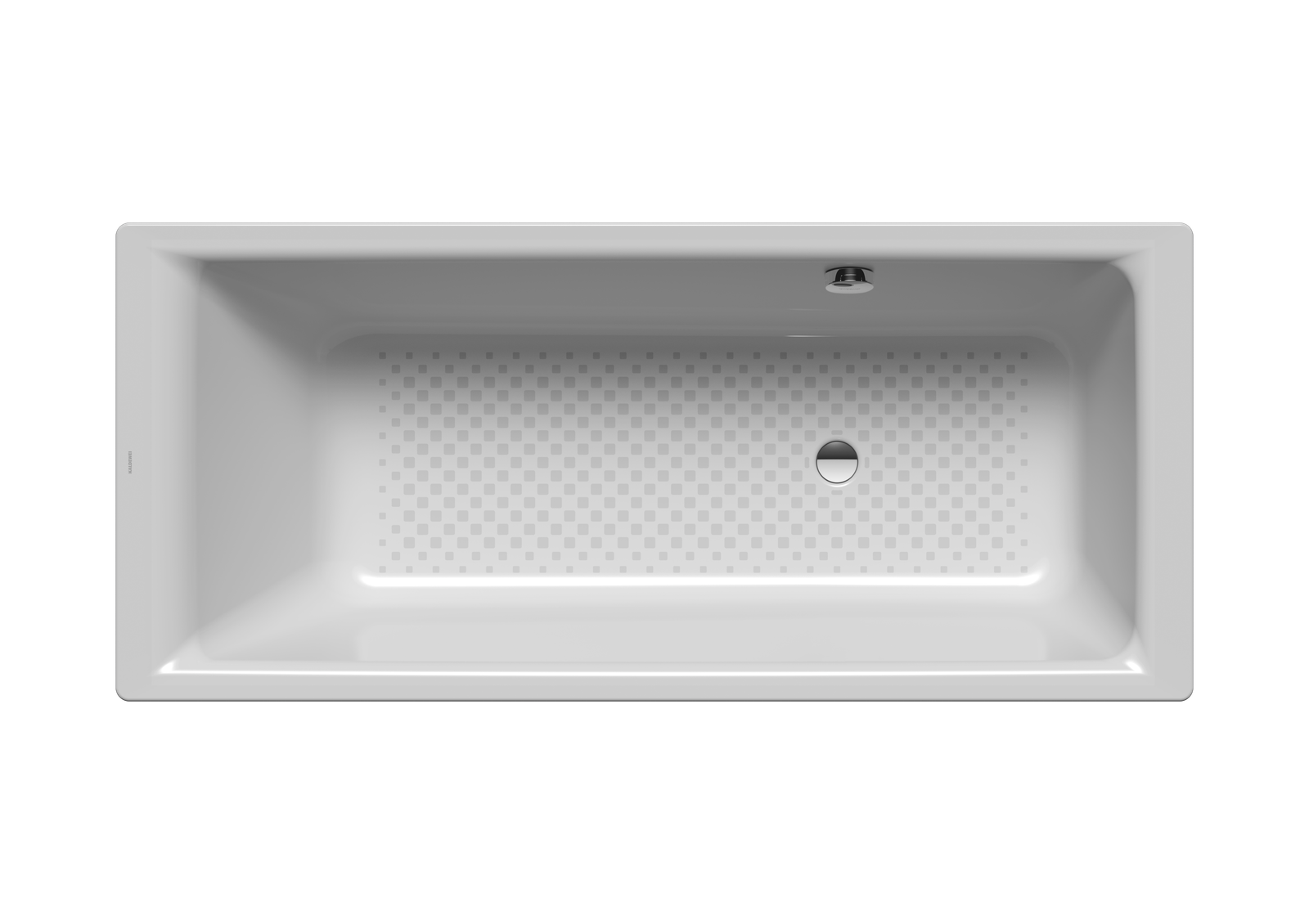 Kaldewei Badewanne PURO 697 190x90cm, Überlauf seitlich, Sonderüberlauf, Vollantislip, manhattan