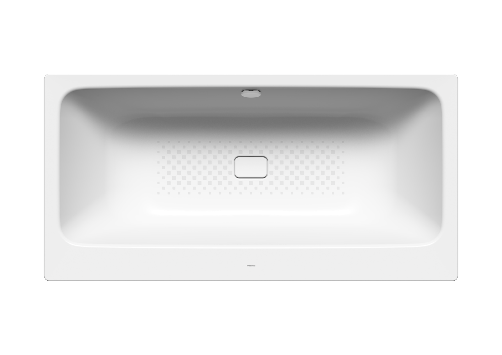 Kaldewei Badewanne ASYMMETRIC DUO 742 180x90cm, Sonderüberlauf Vollantislip Perl-Effekt, alpinweiß