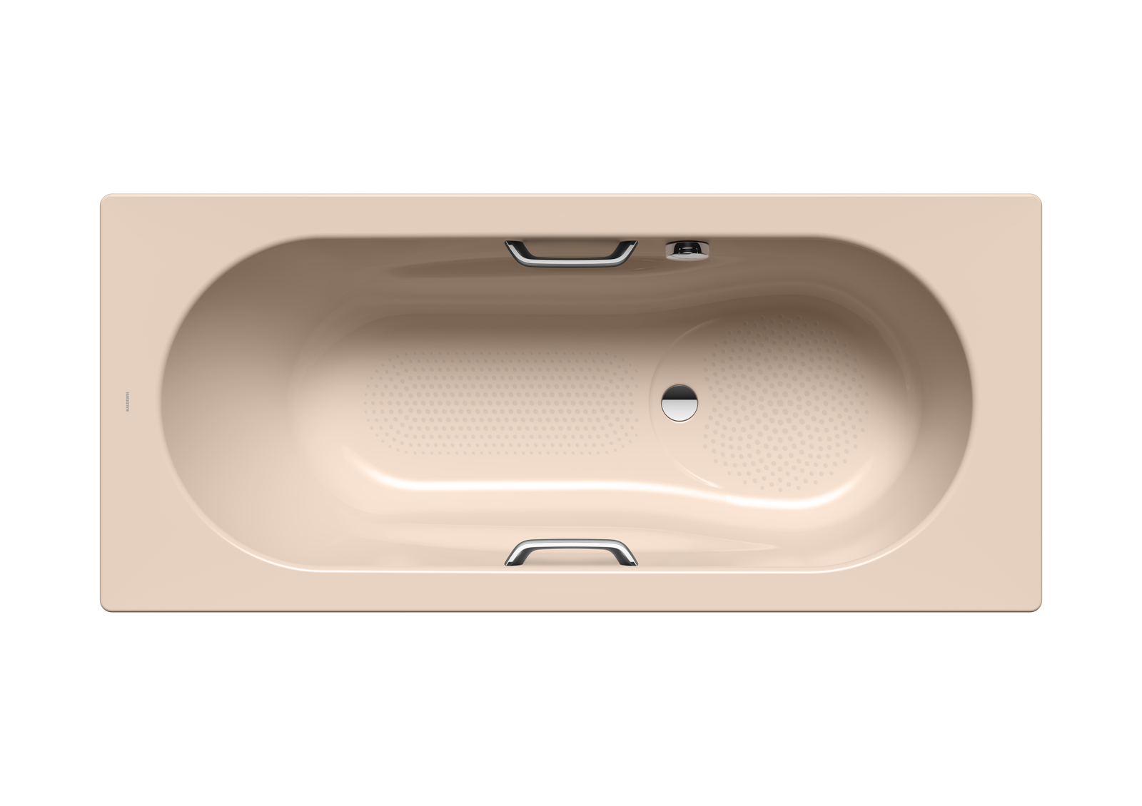 Kaldewei Badewanne VAIO SET STAR-947 180x80cm, Sonderüberlauf Vollantislip Perl-Effekt, bahamabeige