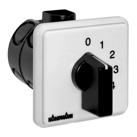 Kampmann 5-Stufen-Schalter Typ 100926 0-1-2-3-4-5, Unterputz, 15 A