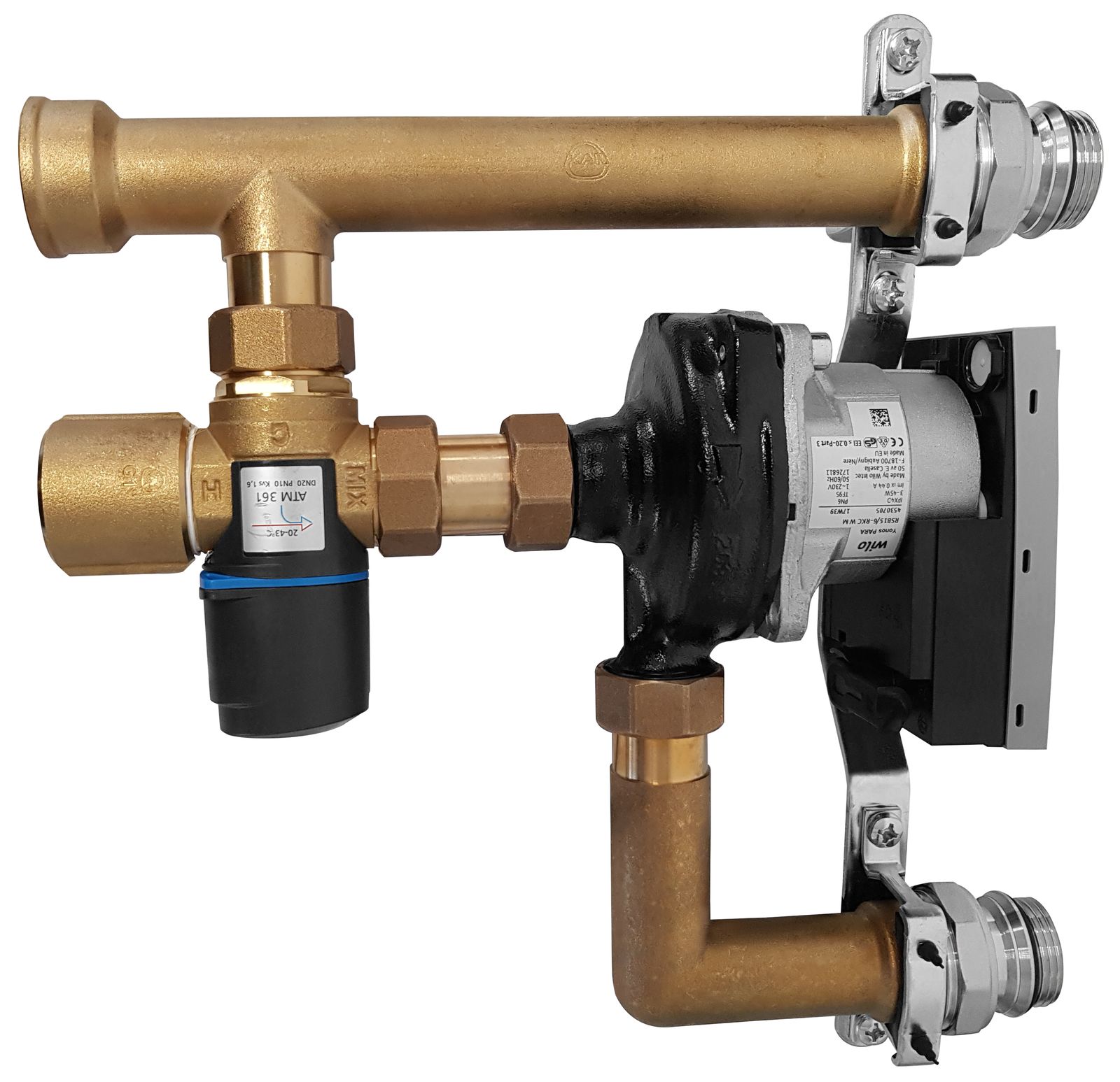 KAN-Therm Festwertregelset FWR Premium 277 x 290 x 98 mm, mit Hocheffizienz-Pumpe