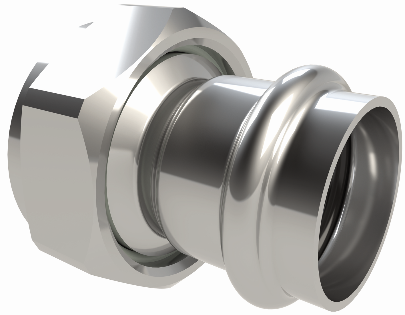 Kemper Pressverschraubung DN 40, 42 mm, Edelstahl