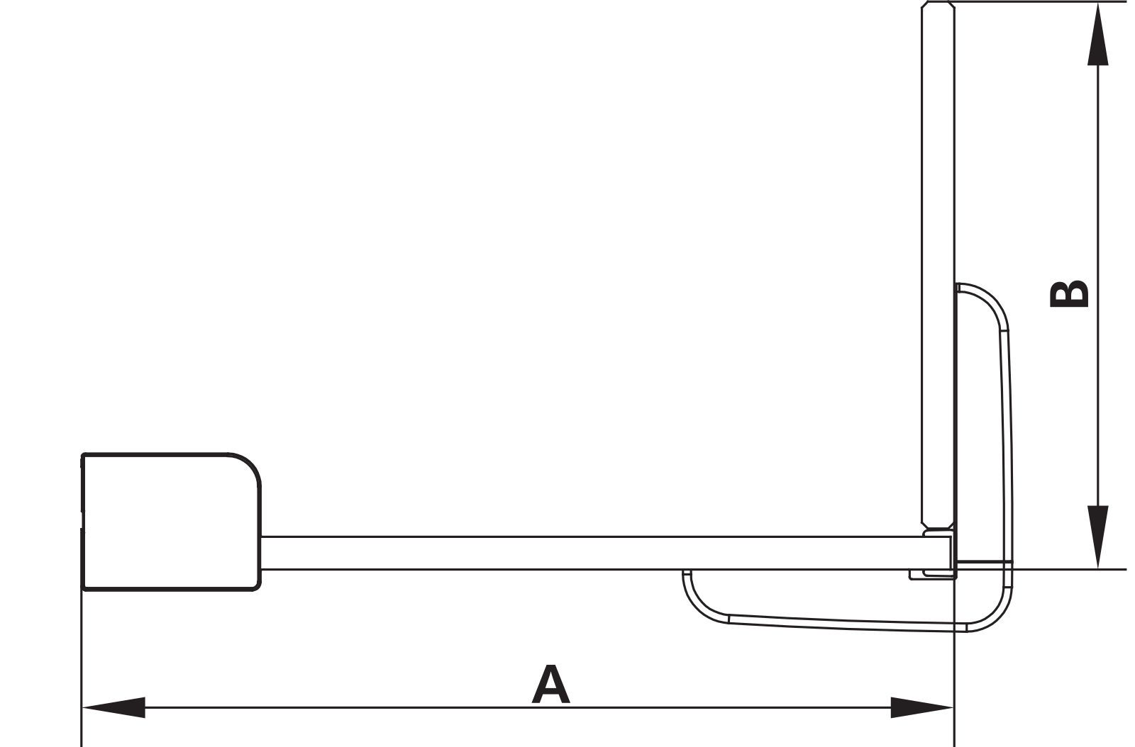 Kermi Seitenwand Walk-In MENA mit Festfeld im Winkel 93 x 200 cm, silber hochglanz, ESG klar, mit Wandprofil, rechts