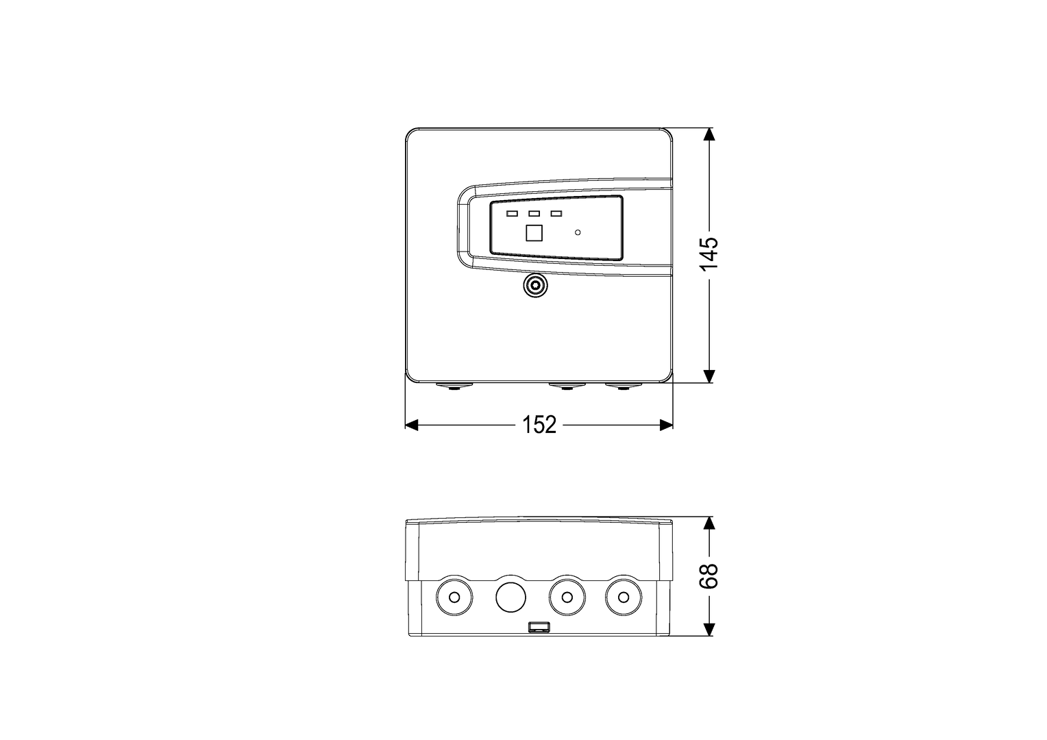Kessel Warngerät mit Elektrodensonde