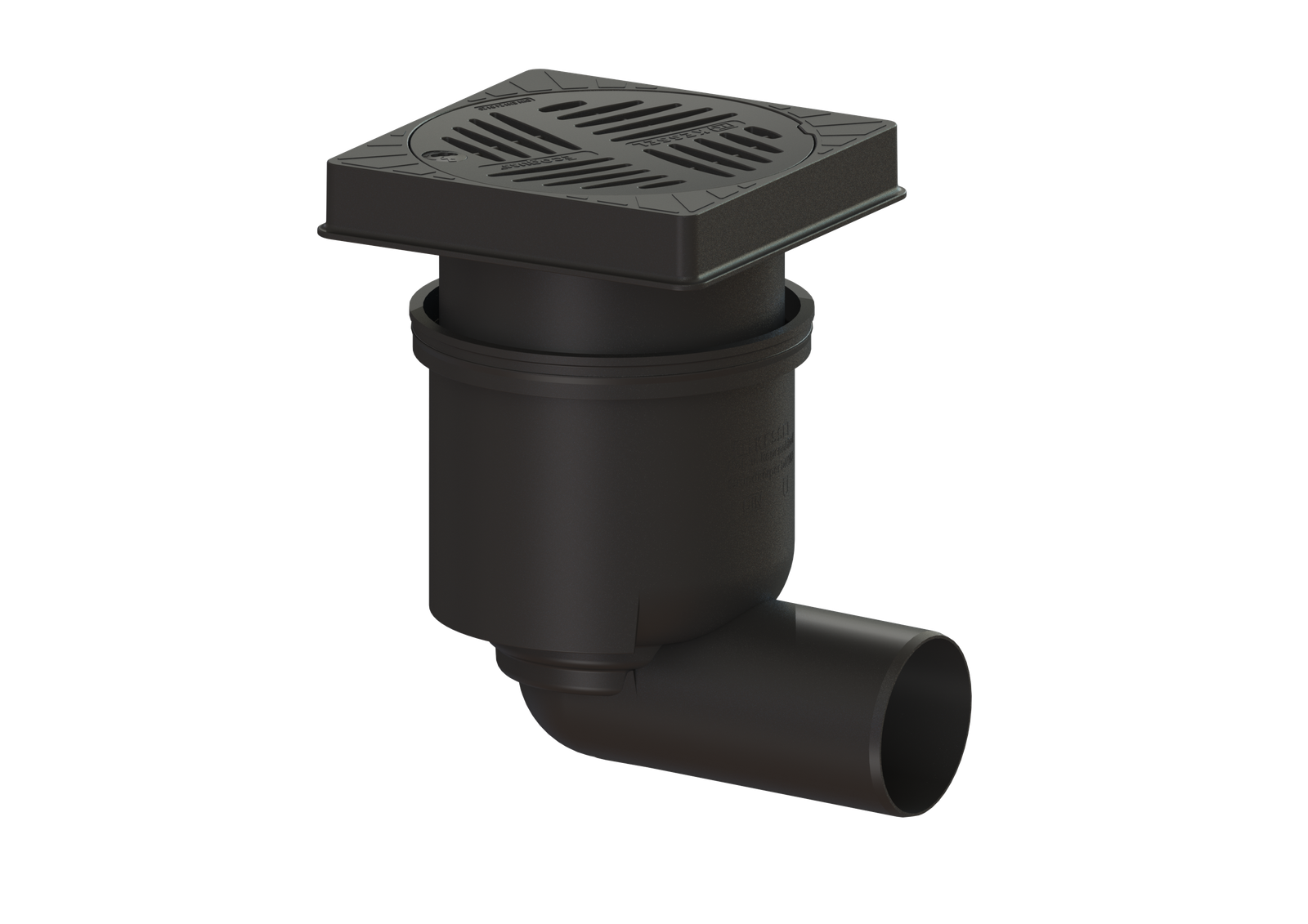 Kessel Hofablauf Ecoguss 200 DN 100, Auslauf seitlich