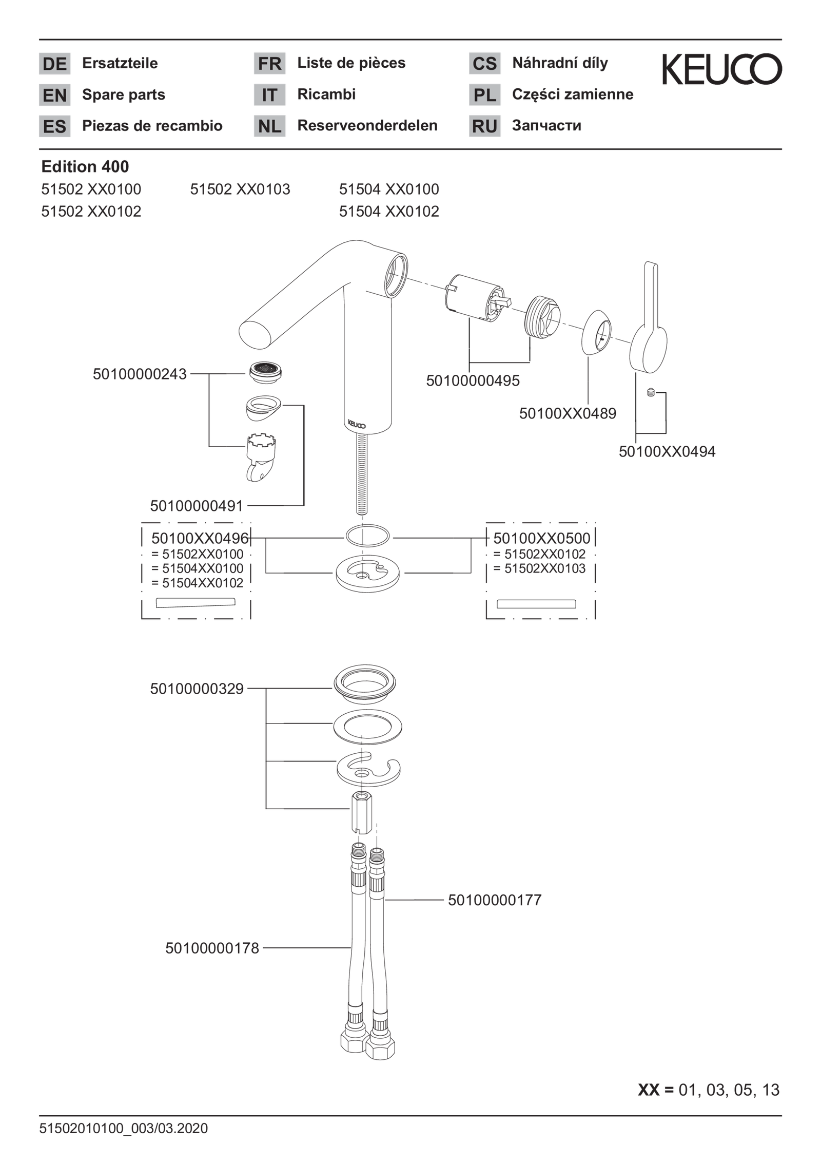 KEUCO Waschtisch-Einhebelmischer 150 Edition 400 Ausladung 153mm, ohne Ablaufgarnitur, verchromt
