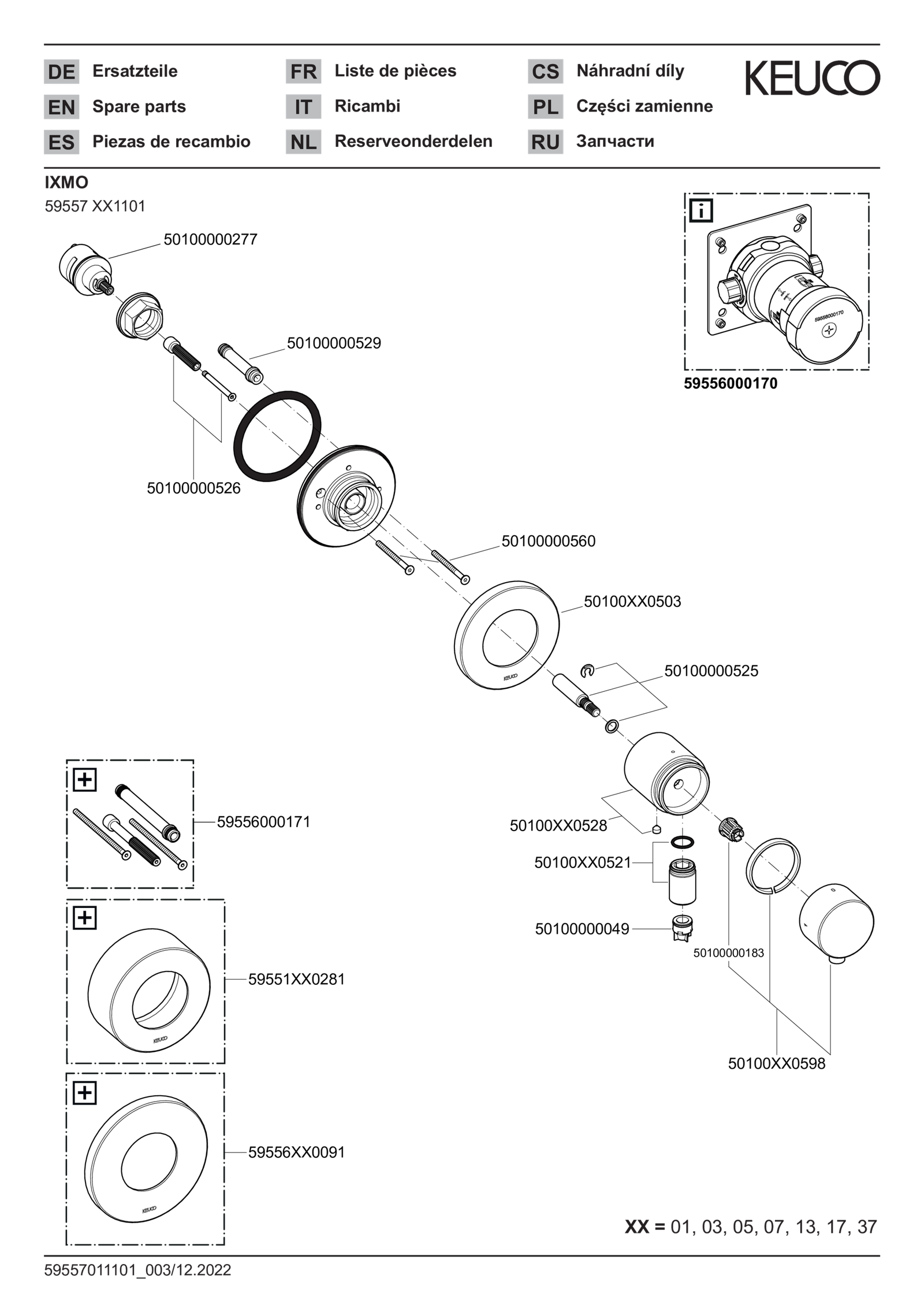 KEUCO Fertigmontageset IXMO UP-2-Wege-Ab-/Umstellventil, Schlauchanschluss, Griff Comfort, rund, schwarz matt KEUCO Fertigmontageset IXMO UP-2-Wege-Ab-/Umstellventil, Schlauchanschluss, Griff Comfort, rund, schwarz matt