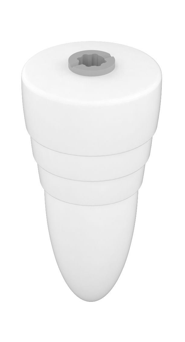 KEUCO Lotionspender-Einsatz Elegance Kegelform, Opalglas mattiert, ohne Pumpe