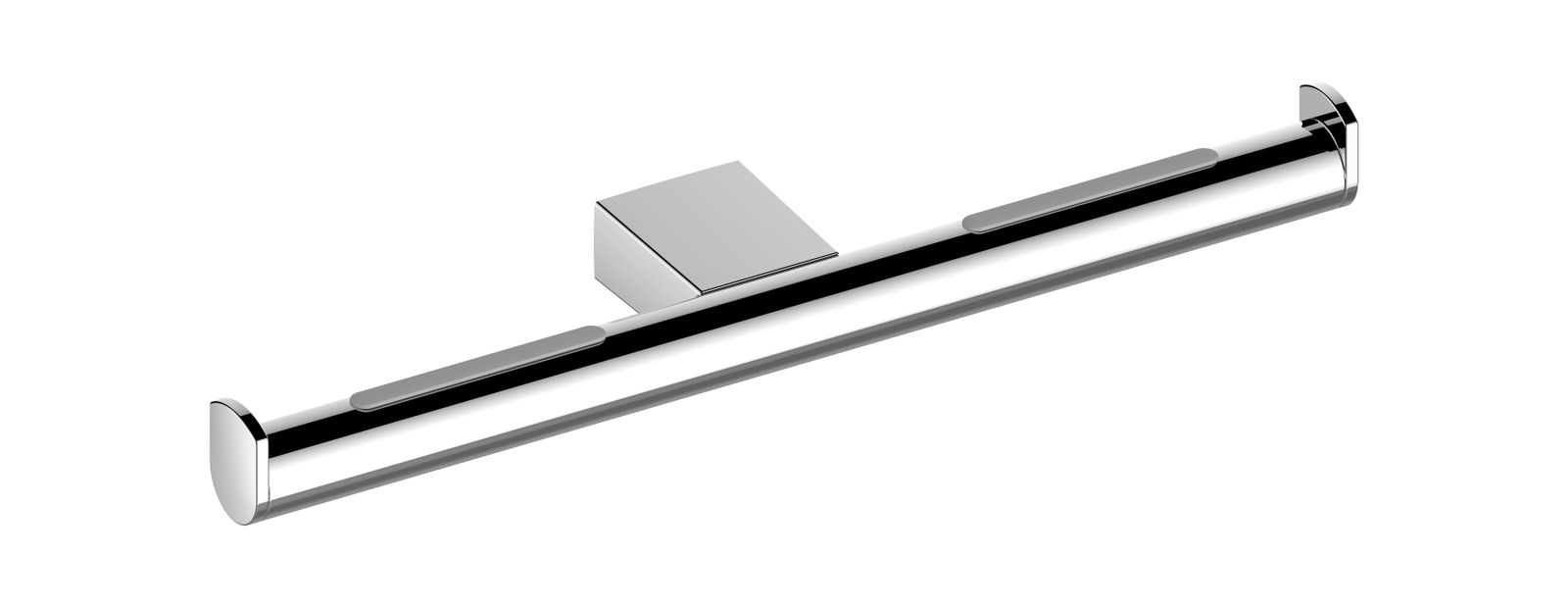 KEUCO Toilettenpapierhalter Plan doppelt, offen, Rollenbreite 100/120mm, Edelstahl
