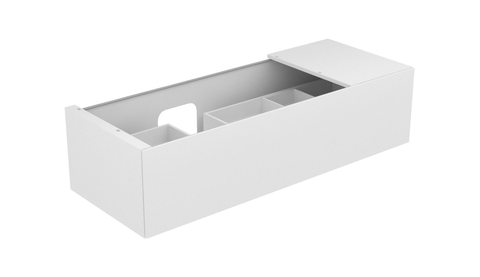 KEUCO Waschtischunterschrank Edition 11 140x35x53,5cm, 1 Frontauszug, links, Eiche Tabak