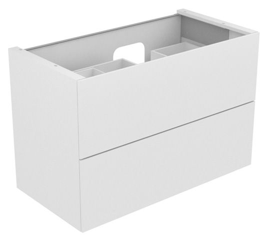 KEUCO Waschtischunterschrank Edition 11 Planning 105x70x53,5cm, 2 Frontauszüge, rechts, Strukturlack Anthrazit