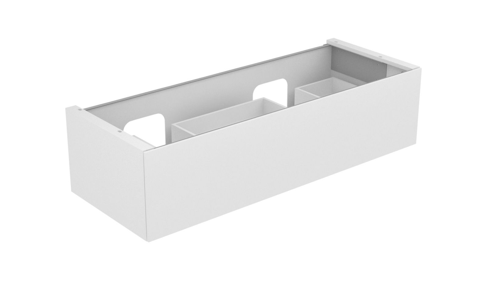 KEUCO Waschtischunterschrank Edition 11 140x35x53,5cm, 1 Frontauszug, Beleuchtung, Cashmere, Glas Cashmere satiniert