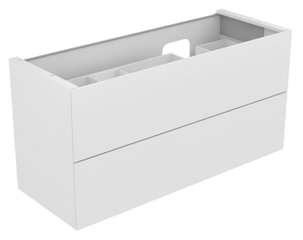 KEUCO Waschtischunterschrank Edition 11 Planning 140x70x53,5cm, 2 Frontauszüge, rechts, Furnier Eiche Hell