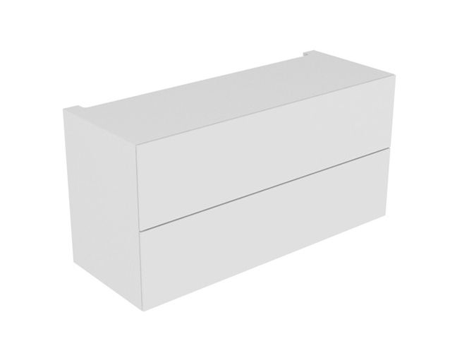 KEUCO Unterschrank Edition 11 140x70x53,5cm, 2 Frontauszüge, Beleuchtung, Eiche Hell