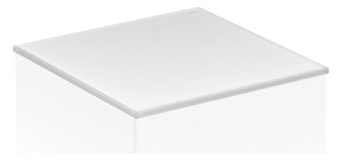 KEUCO Abdeckplatte Edition 11 Planning 70,2 x 3 x 52,4 cm, Kristallglas schwarz, klar, Unterseite lackiert