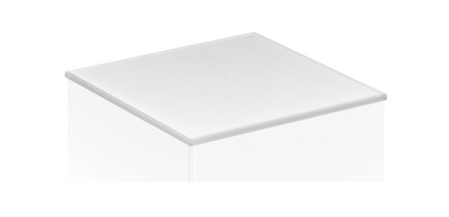 KEUCO Abdeckplatte Edition 11 70,2 x 0,3 x 52,4 cm, Weiß, Glas Weiß satiniert, ESG Glas Unterseite lackiert
