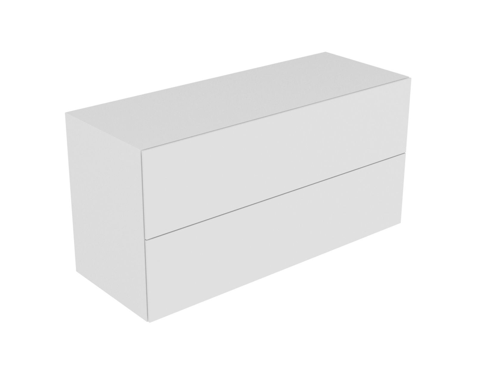 KEUCO Sideboard Edition 11 140x70x53,5cm, 2 Frontauszüge, Beleuchtung, Cashmere, Glas Cashmere