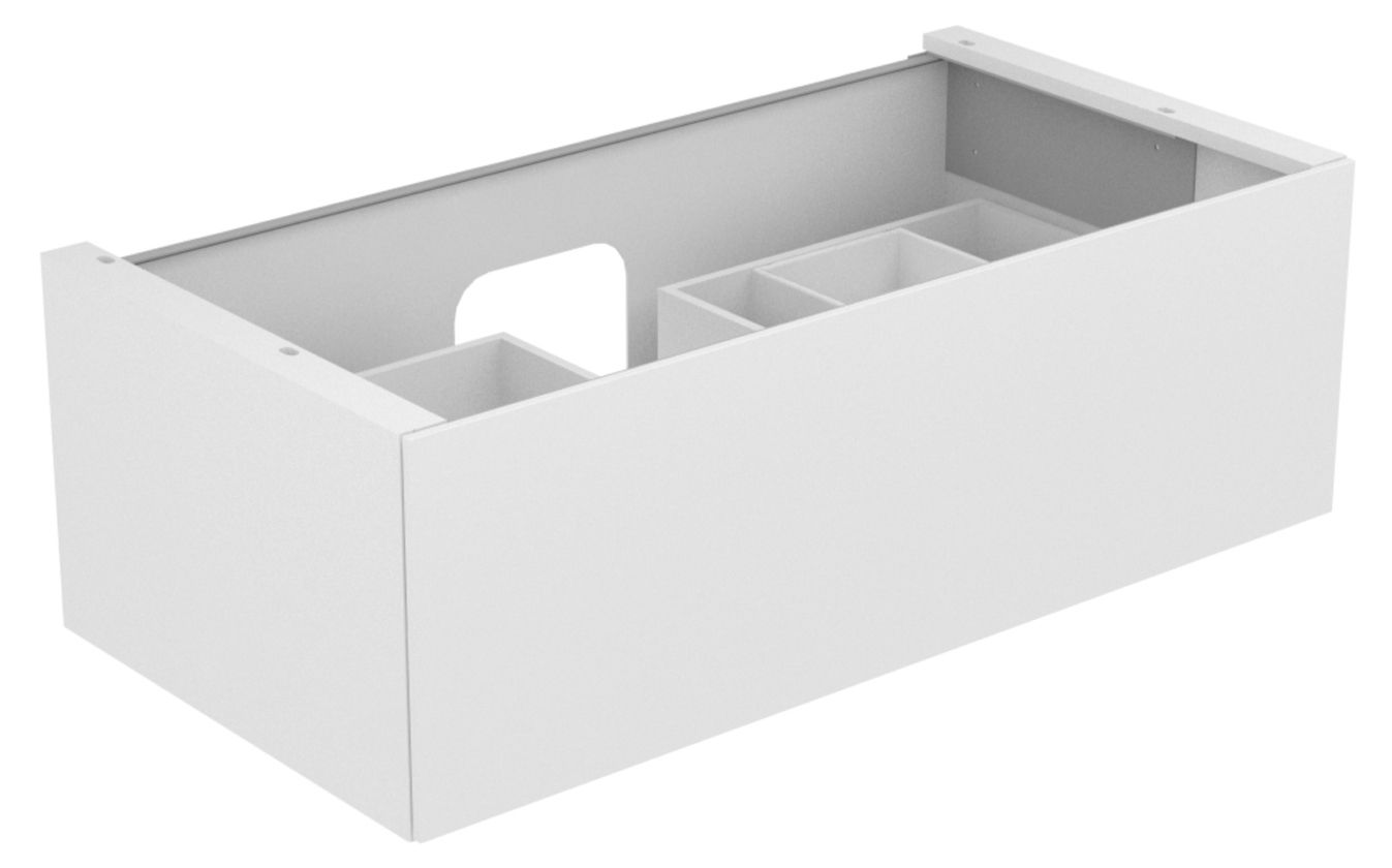 KEUCO Waschtischunterschrank Edition 11 105x35x53,5cm, 1 Frontauszug, Innenbeleuchtung, Furnier Eiche Hell