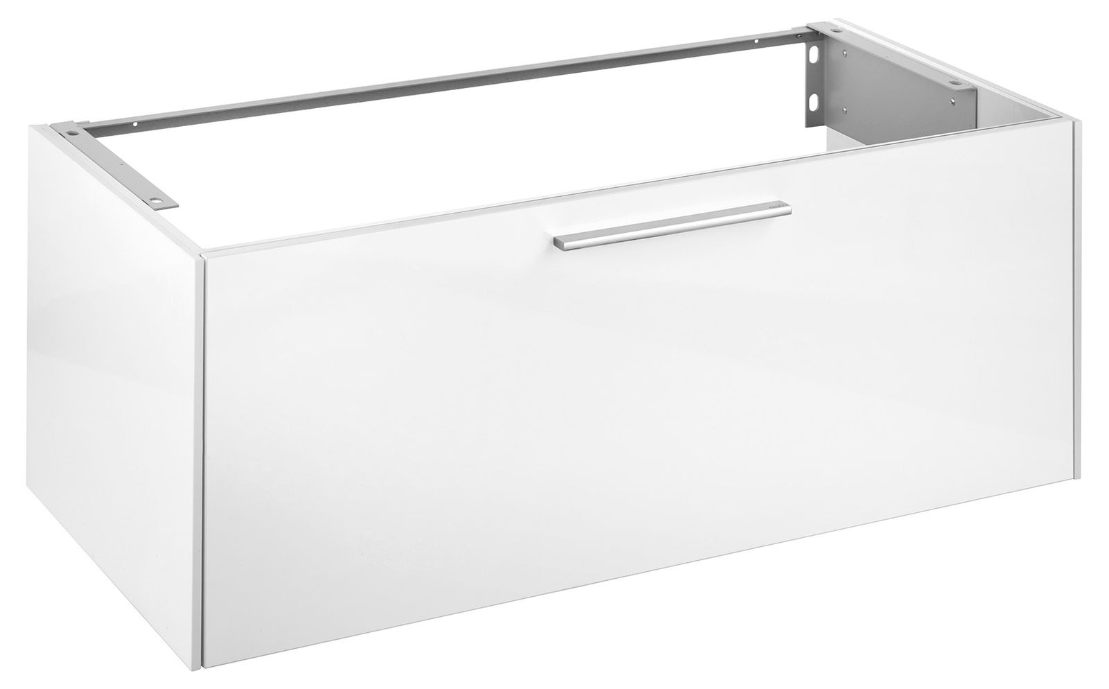 KEUCO Waschtisch-Unterschrank Royal 60 105x40x53,5cm, 1-türig, Frontauszug, Dekor weiß glanz