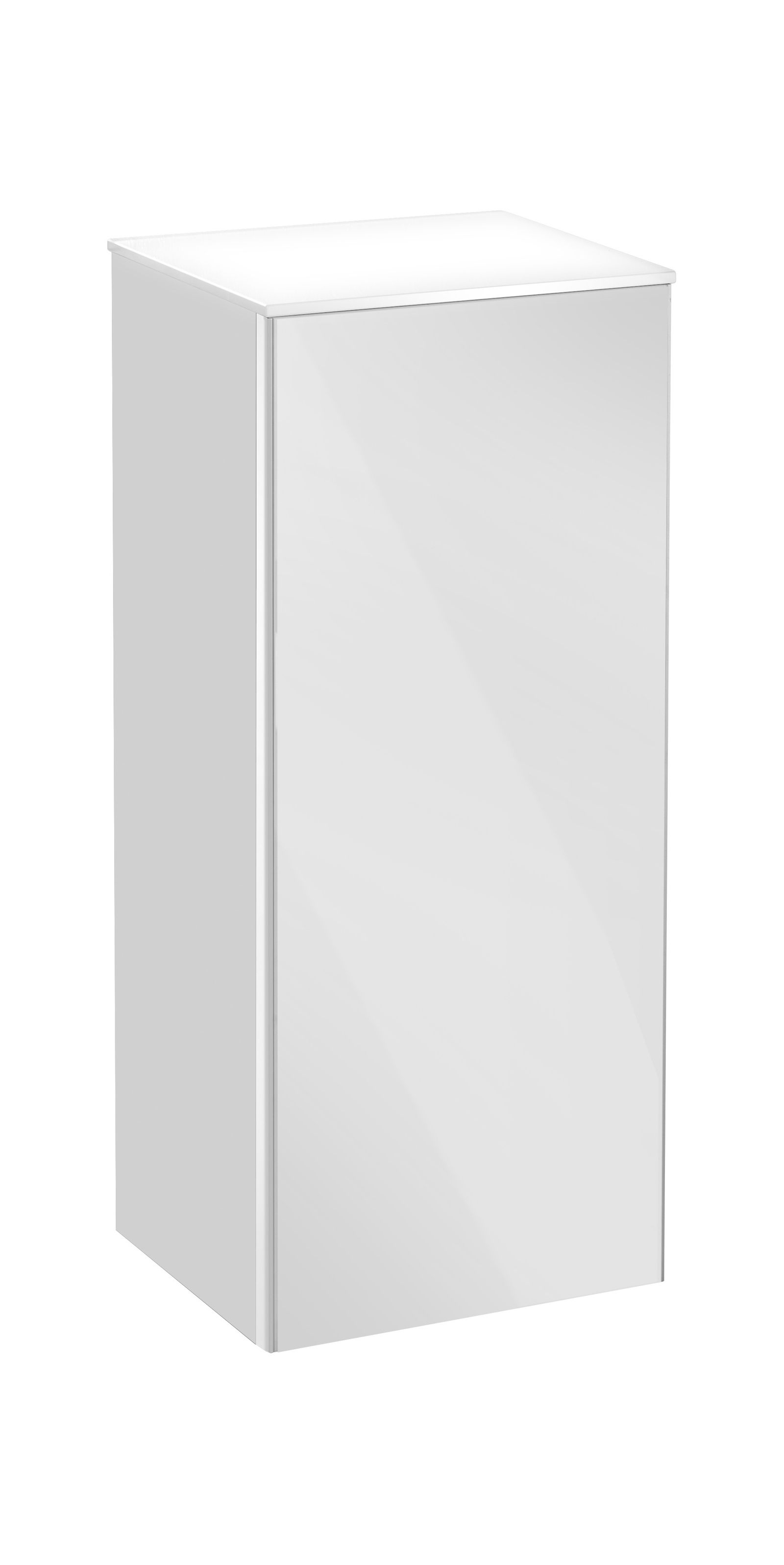 KEUCO Mittelschrank Royal Reflex 35x84,5x33,5cm, 1-türig, links, weiß/weiß