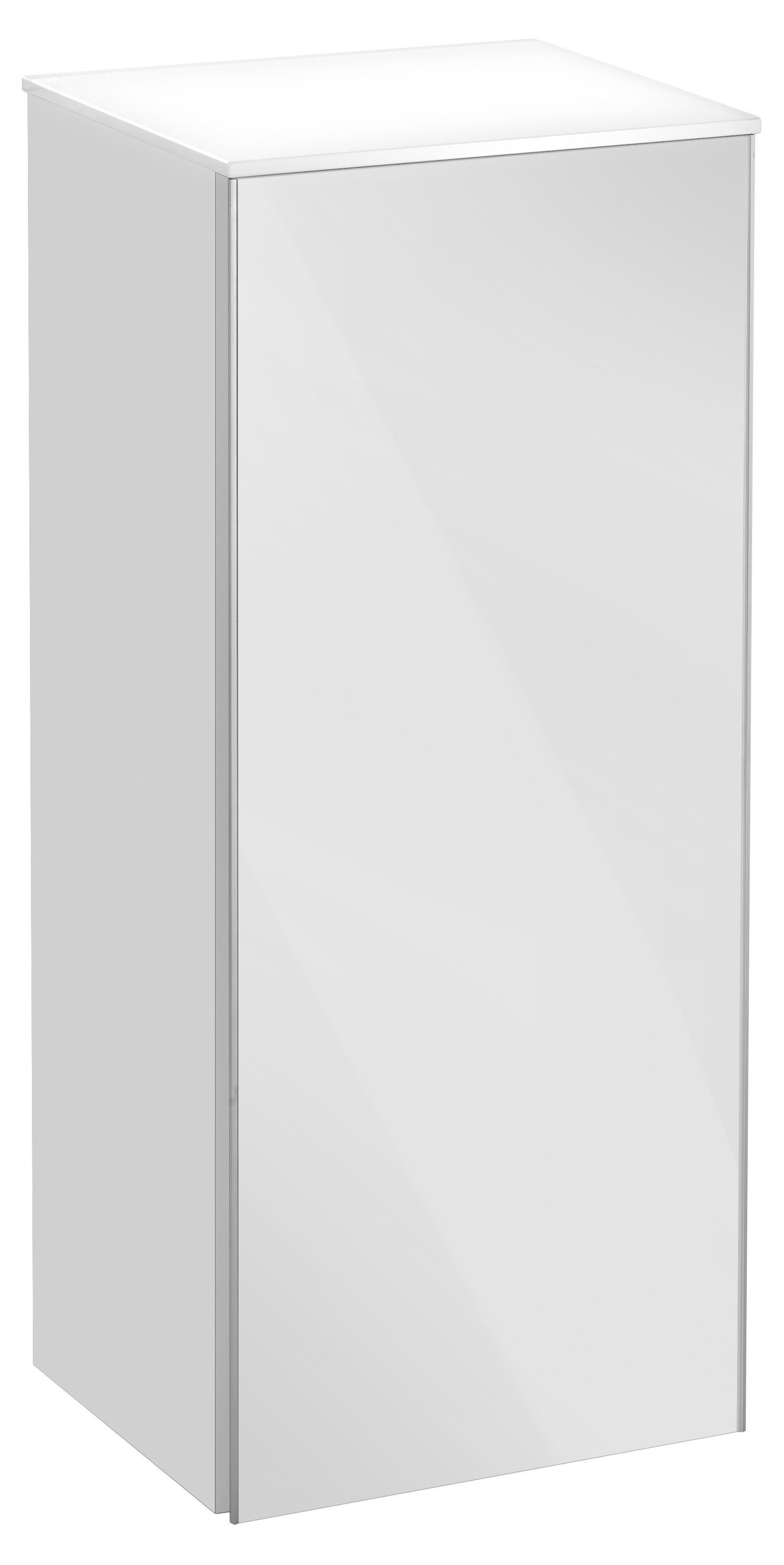 KEUCO Mittelschrank Royal Reflex 35x84,5x33,5cm, 1-türig, links, schwarz/schwarz