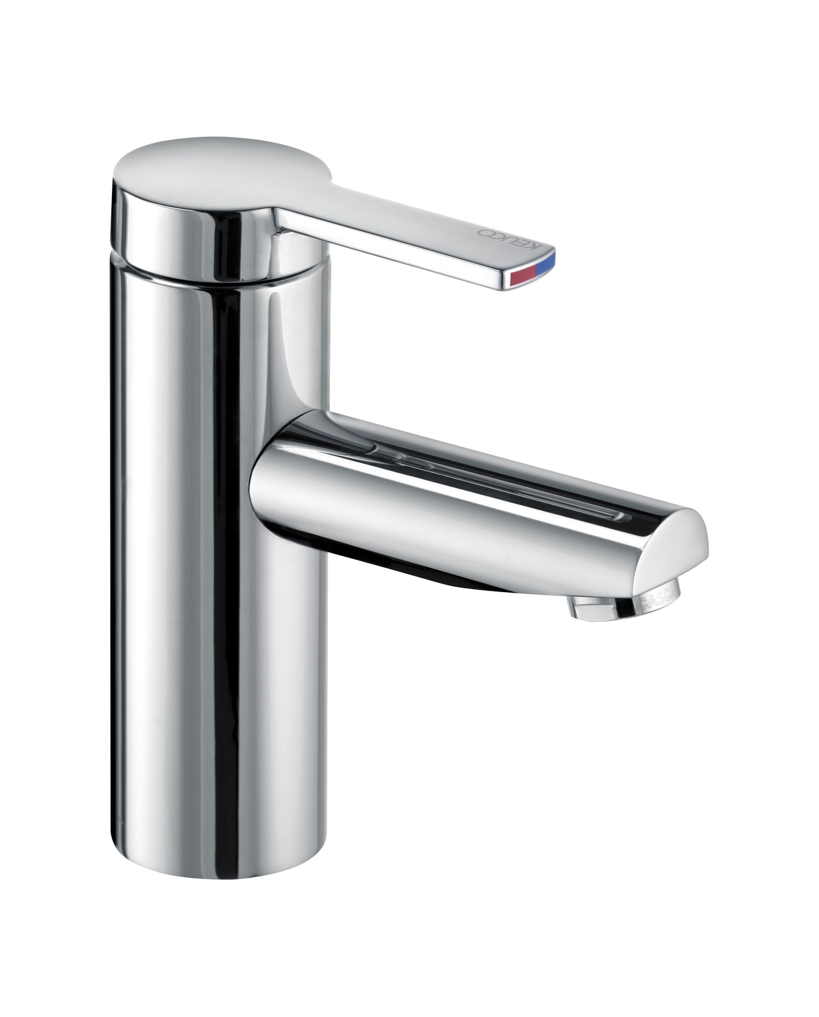 KEUCO Waschtisch-Einhebelmischer 90 Plan blue Ausladung 107mm, ohne Ablaufgarnitur, verchromt