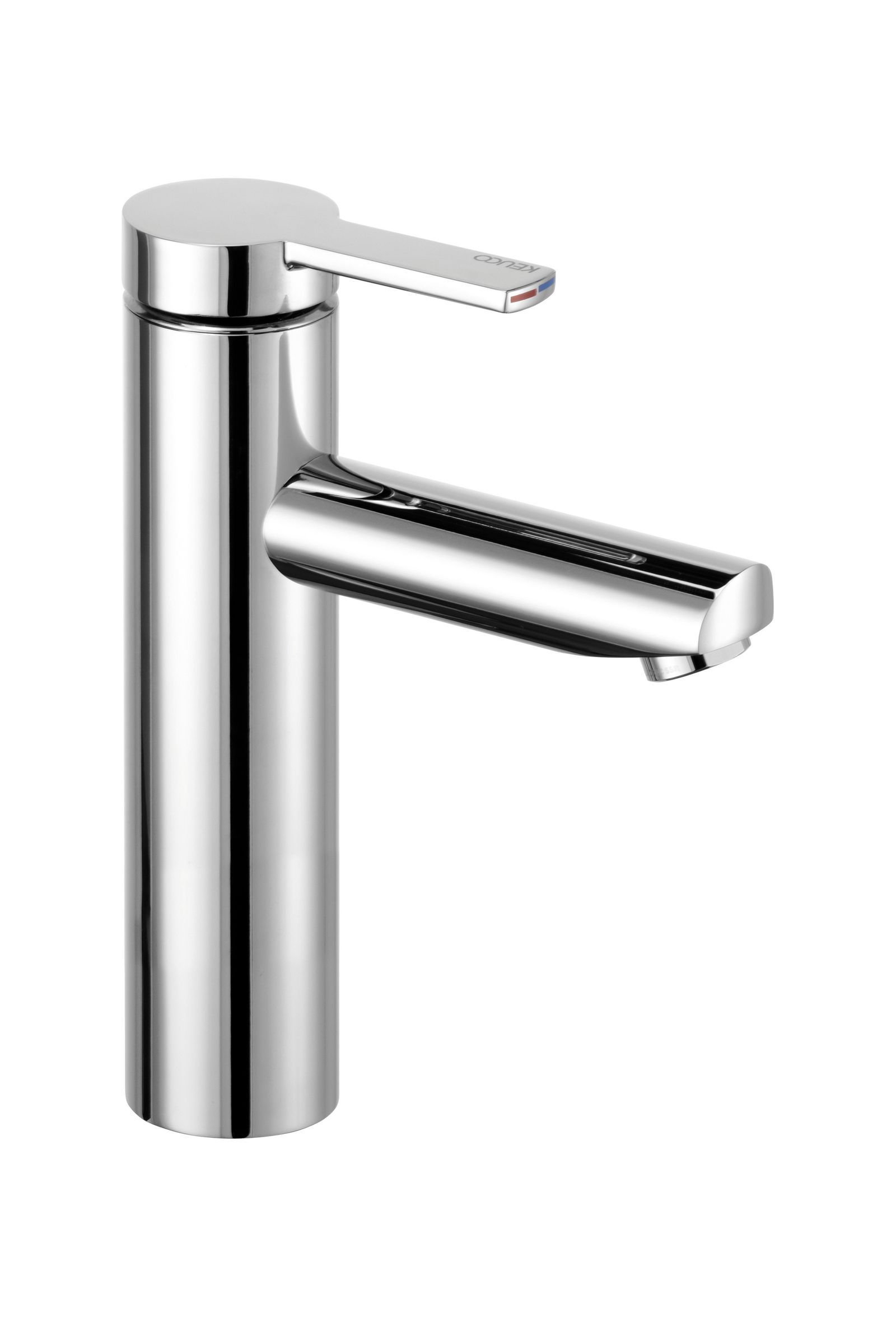 KEUCO Waschtisch-Einhebelmischer 130 Plan blue Ausladung 125mm, ohne Ablaufgarnitur, verchromt