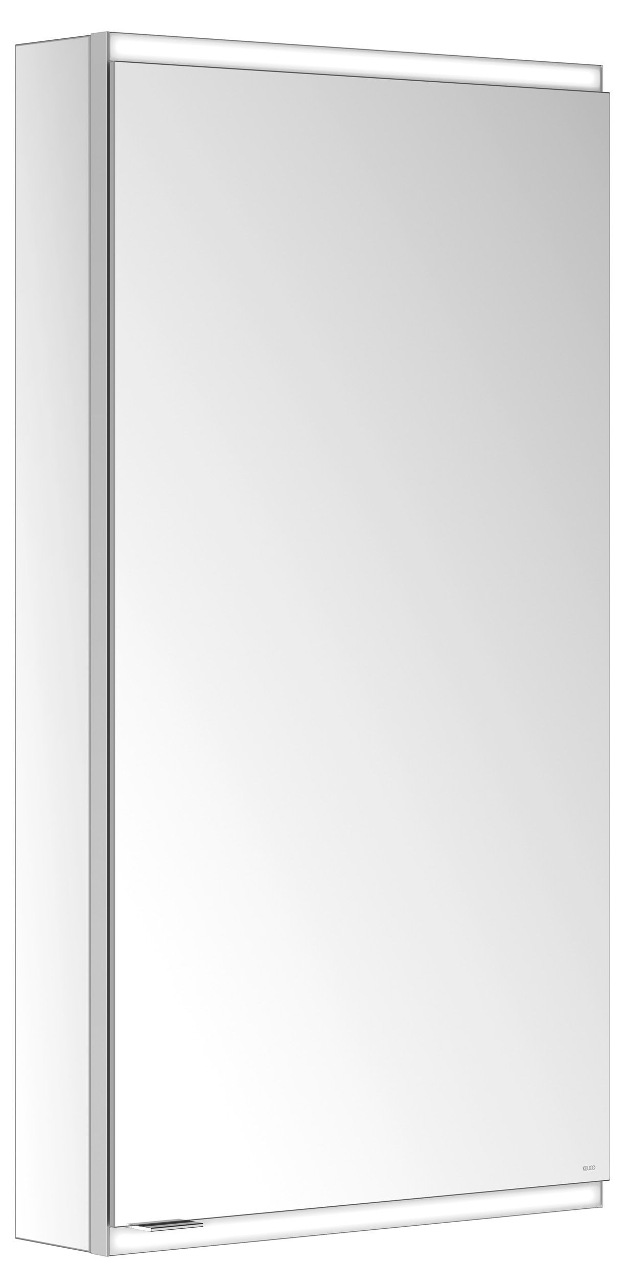 KEUCO Spiegelschrank Royal Modular 2.0 500 x 900 x 120 mm, ohne Steckdose, Wandvorbau, 1-türig, rechts, beleuchtet
