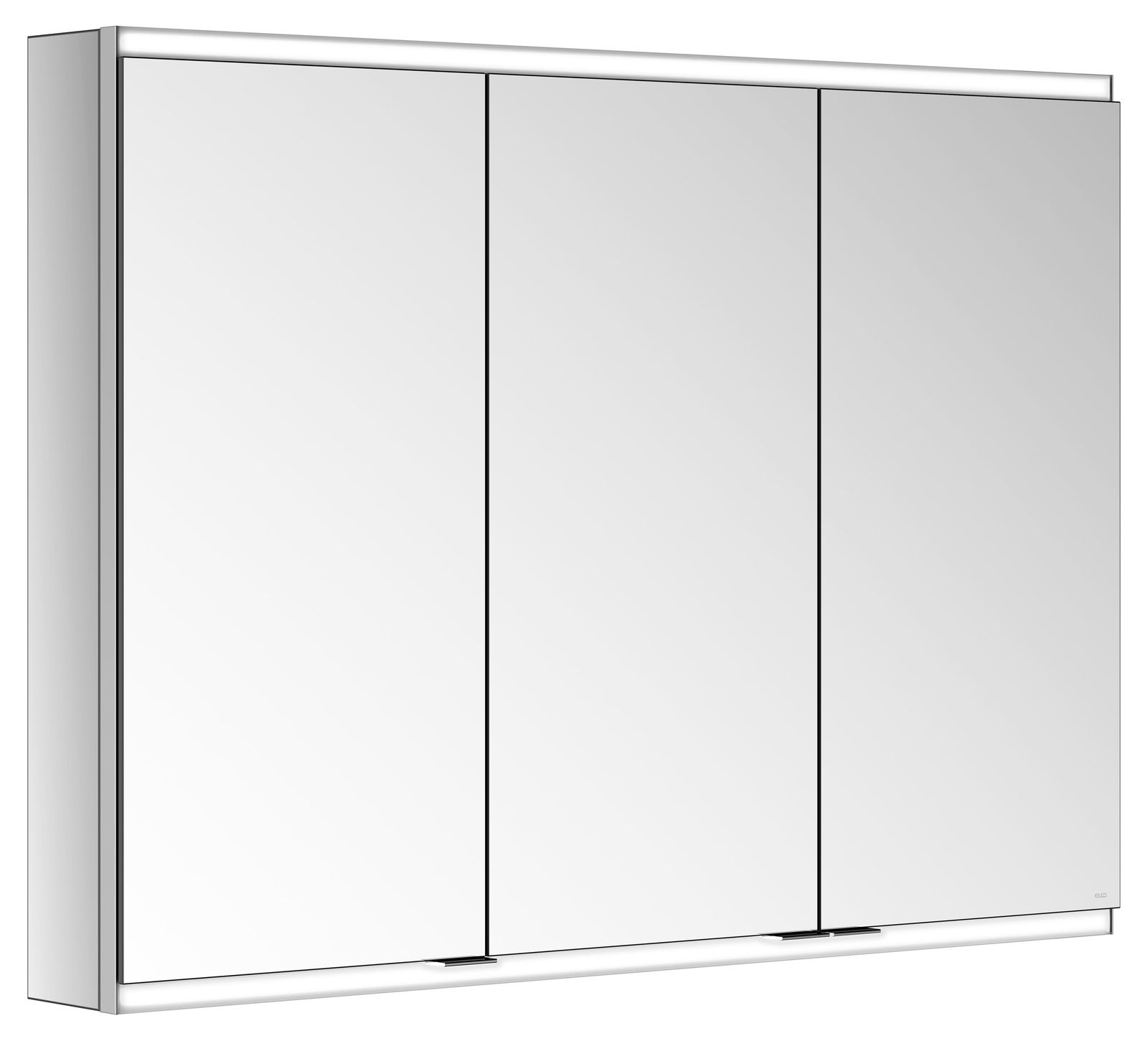 KEUCO Spiegelschrank Royal Modular 2.0 DALI 1000 x 700 x 120 mm, 2 Steckdosen, Wandvorbau, 3 Türen, beleuchtet