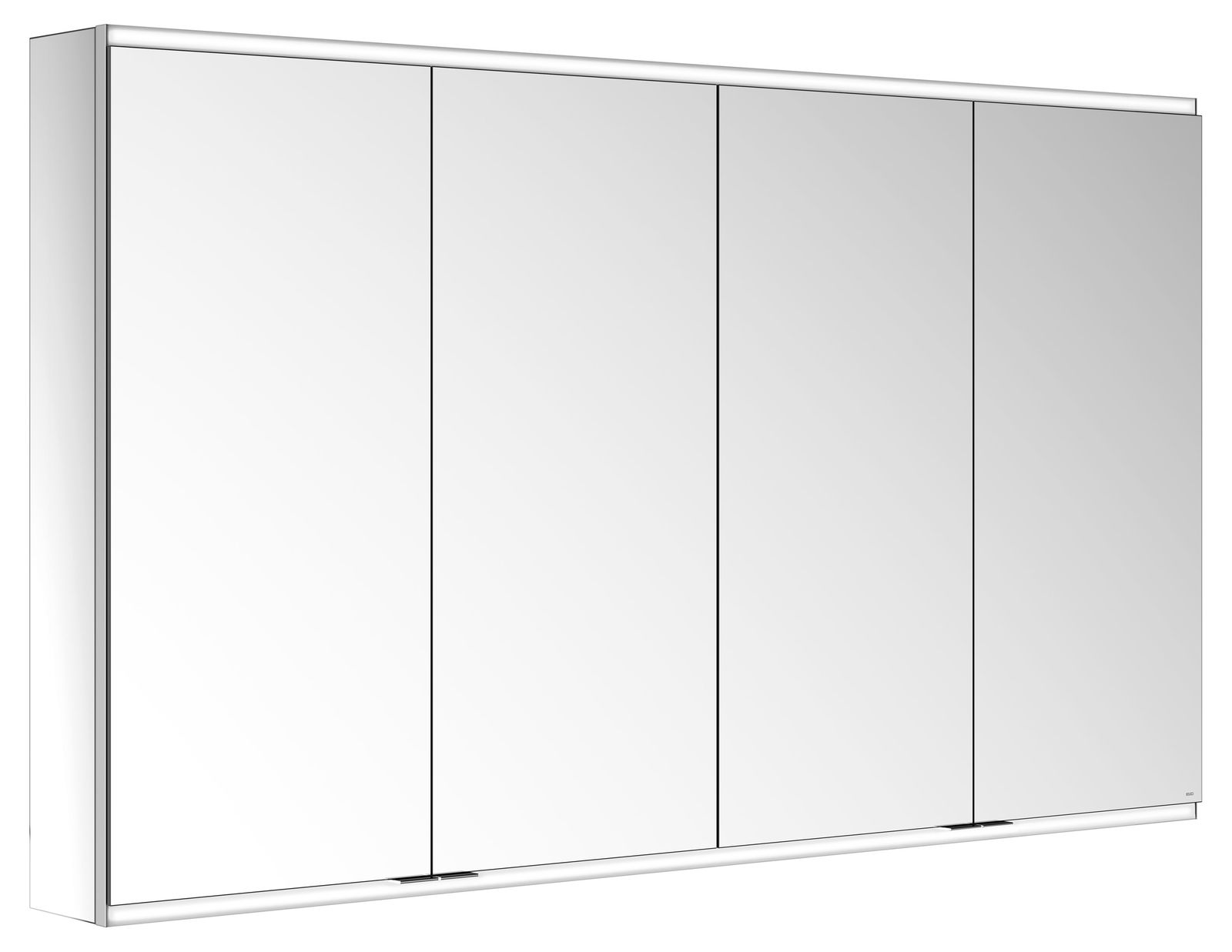 KEUCO Spiegelschrank Royal Modular 2.0 beleuchtet 160 x 90 x 16 cm, ohne Steckdose, Wandvorbau, 4 Türen