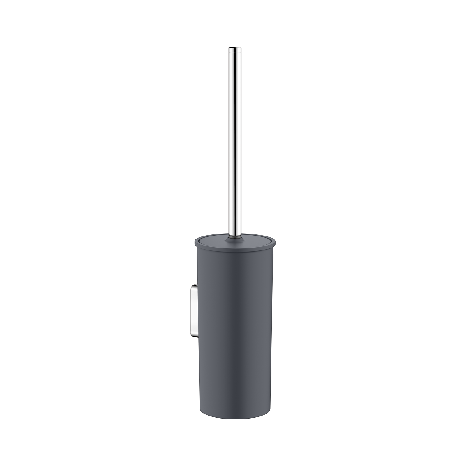 KEUCO Toilettenbürstengarnitur Collection Moll mit Deckel, aus Kunststoff, verchromt/anthrazit