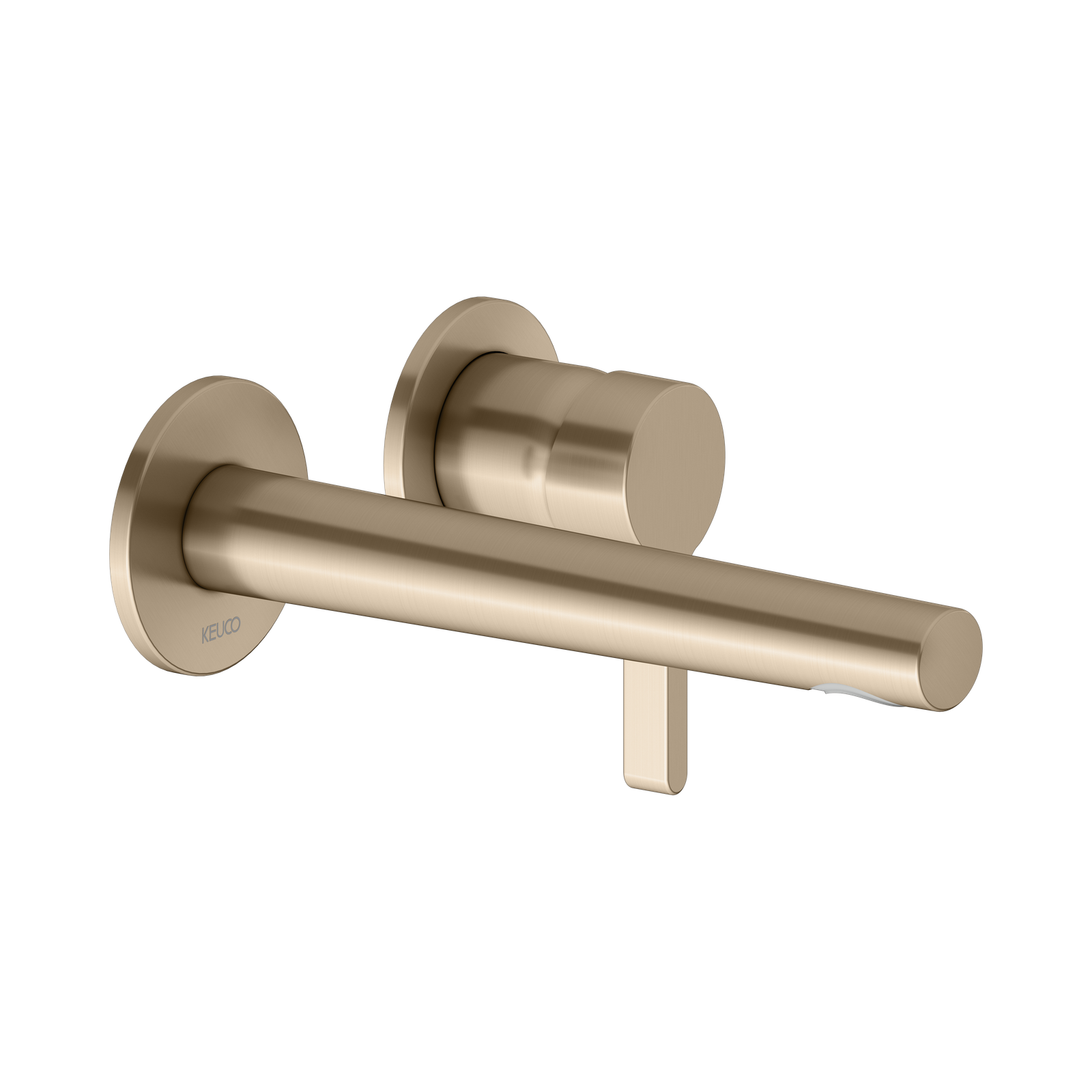 KEUCO Fertigmontageset Edition 400 UP-Waschtisch-Einhebelmischer, ohne Ablaufgarnitur, Bronze gebürstet, Ausladung 197 mm