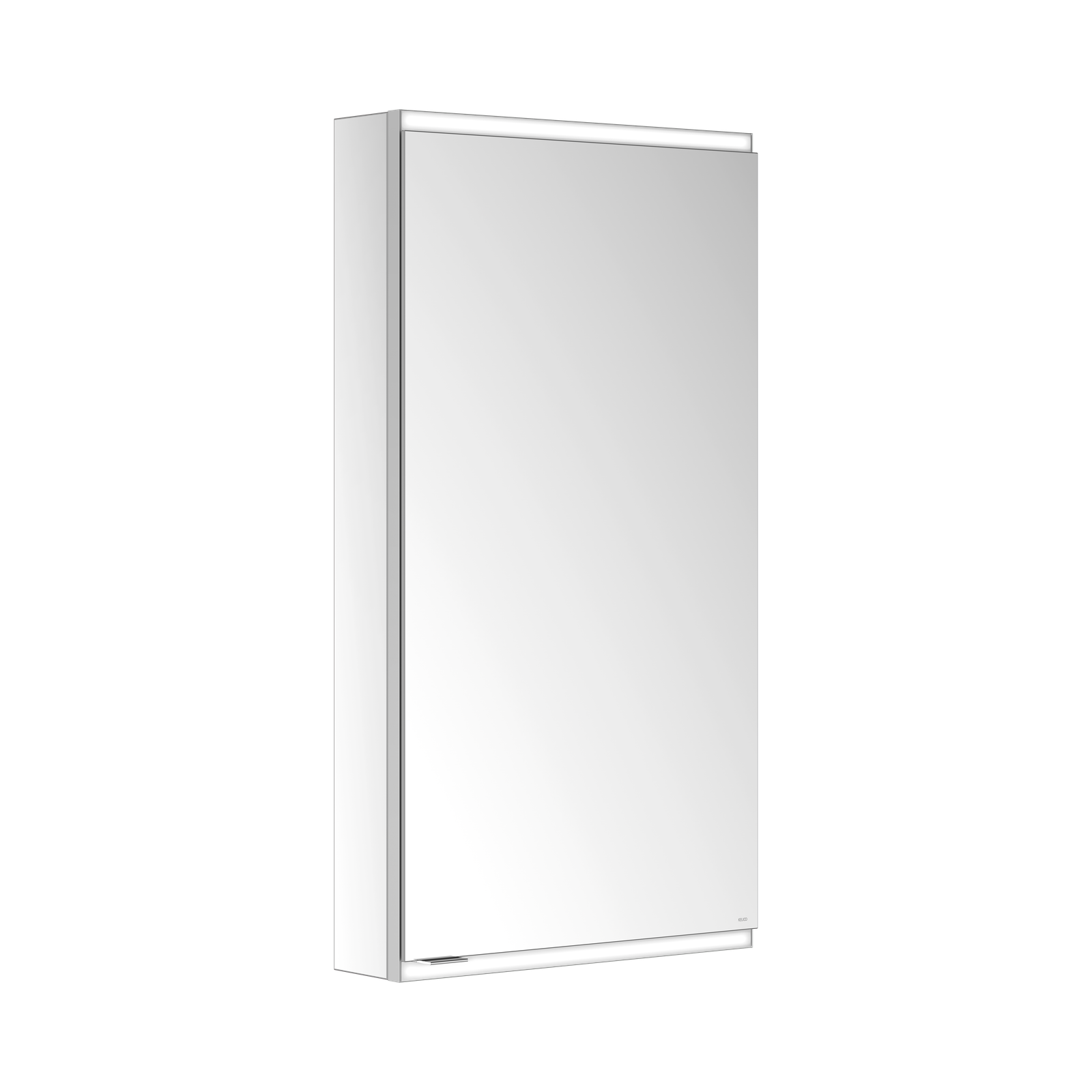 KEUCO Spiegelschrank Royal Modular 2.0 50 x 90 x 12 cm, ohne Steckdose, AP, 1-türig, Anschlag rechts, beleuchtet
