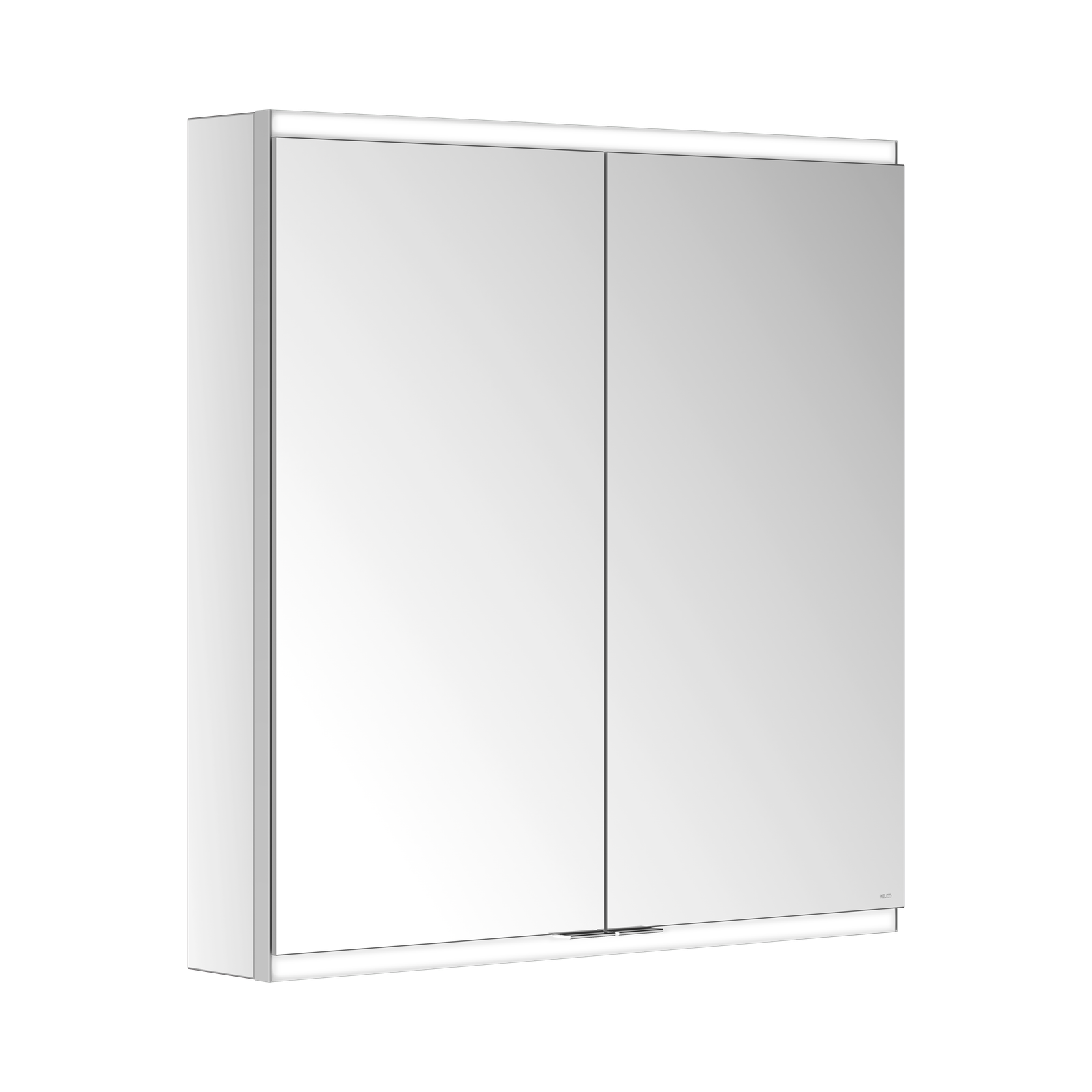 KEUCO Spiegelschrank Royal Modular 2.0 DALI 700 x 700 x 120 mm, 2 Steckdosen, Wandvorbau, 2 Türen, beleuchtet