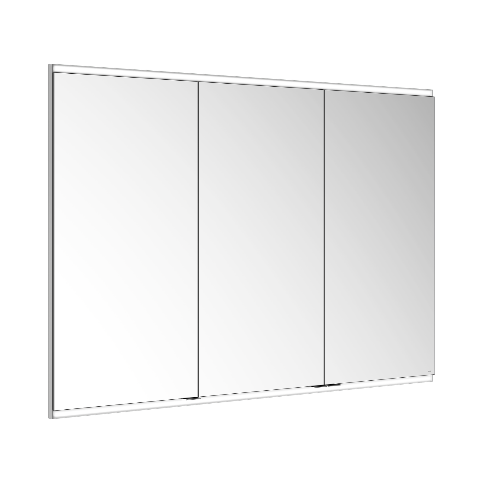 KEUCO Spiegelschrank Royal Modular 2.0 1400 x 900 x 120 mm, 2 Steckdosen, Wandeinbau, 3 Türen, beleuchtet