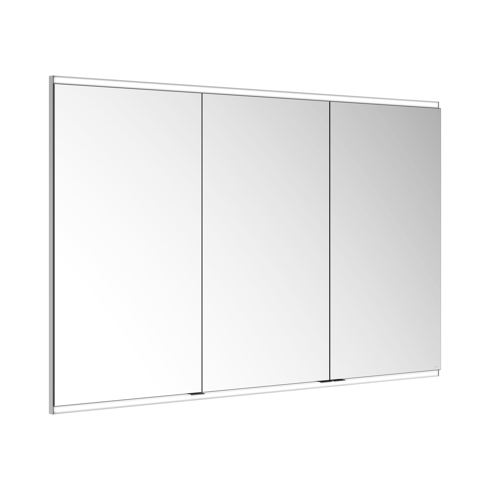 KEUCO Spiegelschrank Royal Modular 2.0 1500 x 900 x 120 mm, ohne Steckdose, Wandeinbau, 3 Türen, beleuchtet