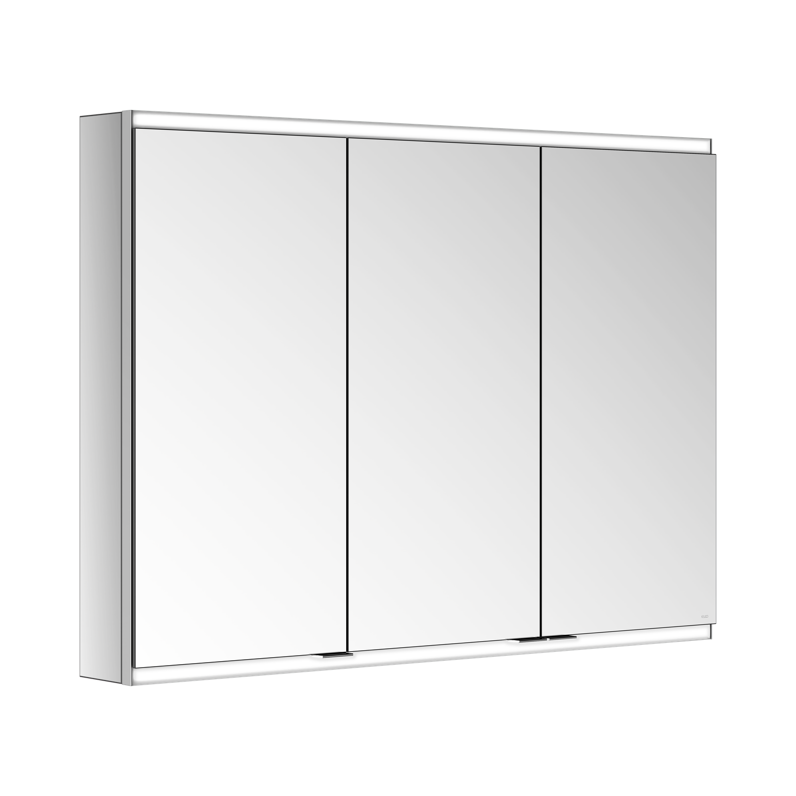 KEUCO Spiegelschrank Royal Modular 2.0 DALI 1000 x 700 x 120 mm, 2 Steckdosen, Wandvorbau, 3 Türen, beleuchtet