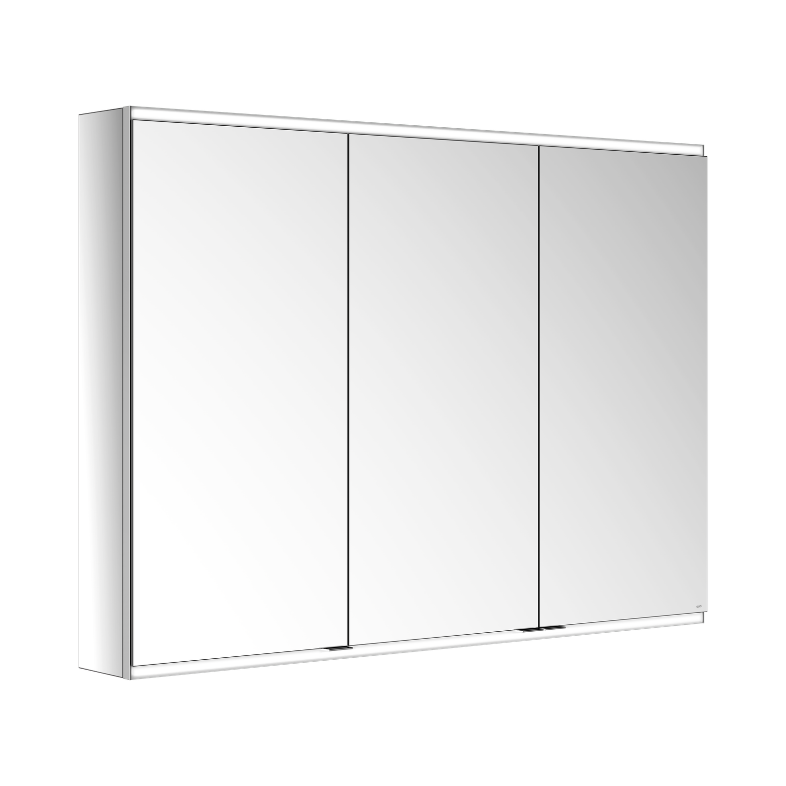 KEUCO Spiegelschrank Royal Modular 2.0 1300 x 900 x 160 mm, 2 Steckdosen, Wandvorbau, 3 Türen, beleuchtet